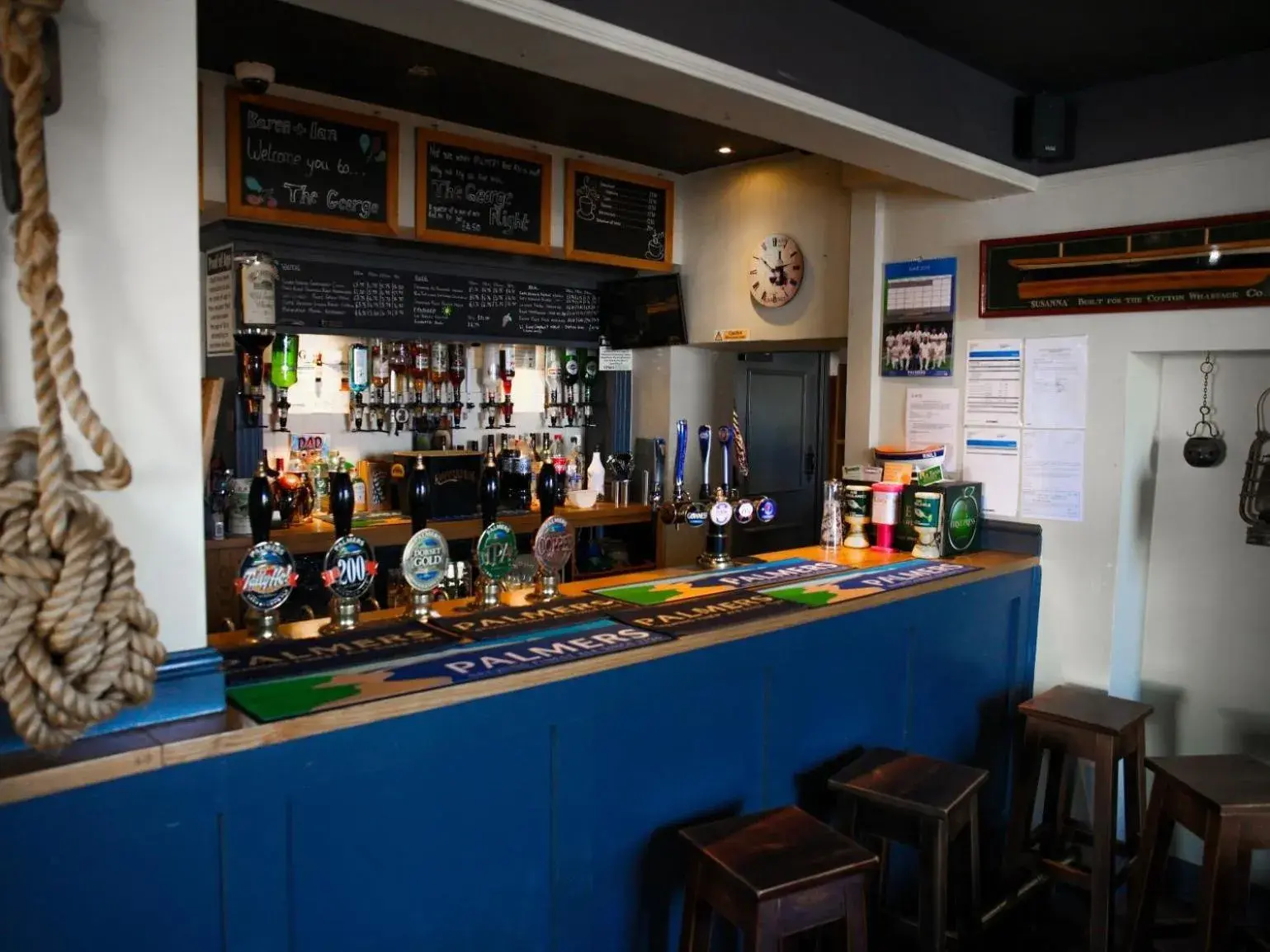 Lounge or bar in The George Lounge or bar in The George