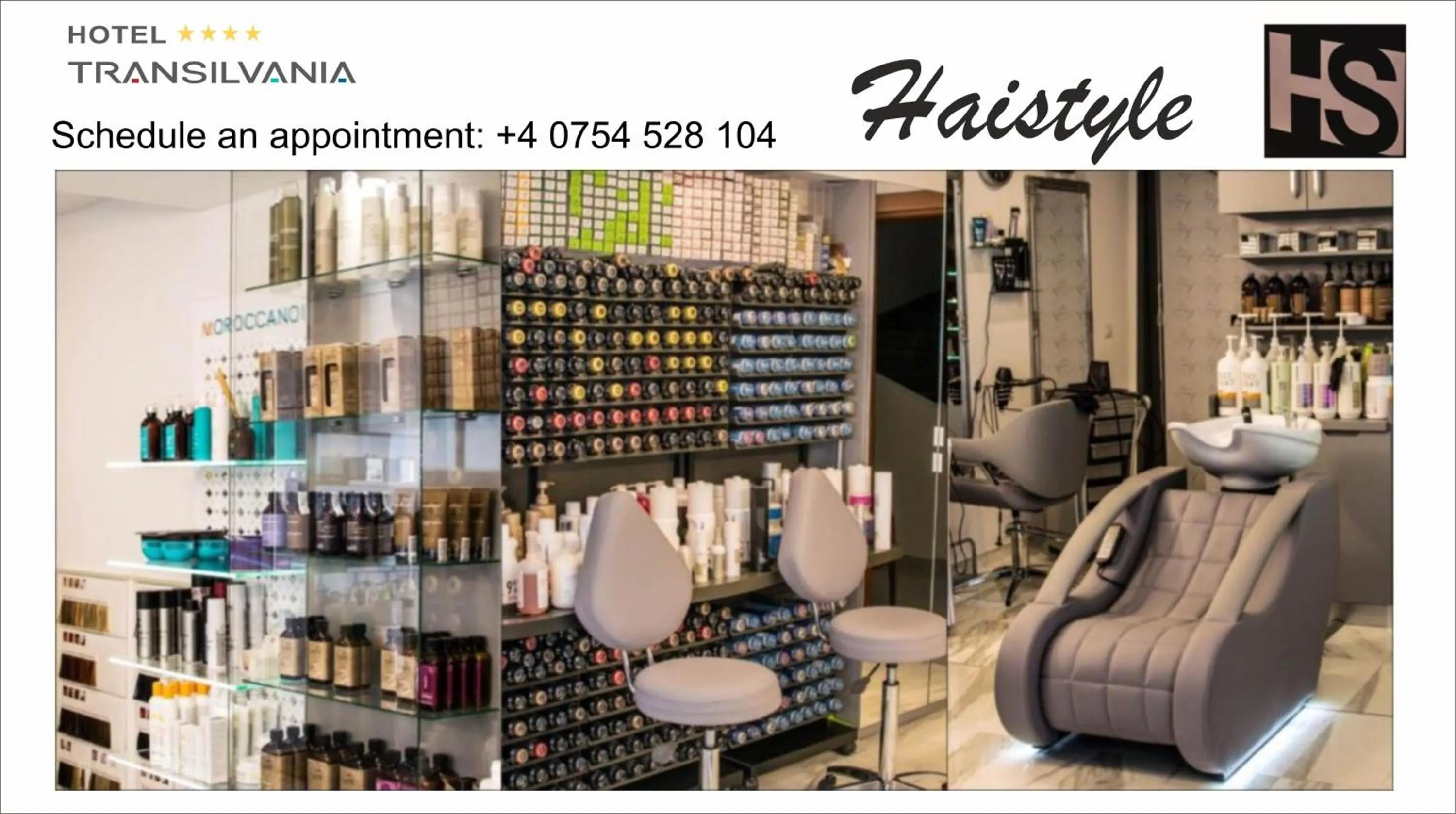 hair dresser in Hotel Transilvania