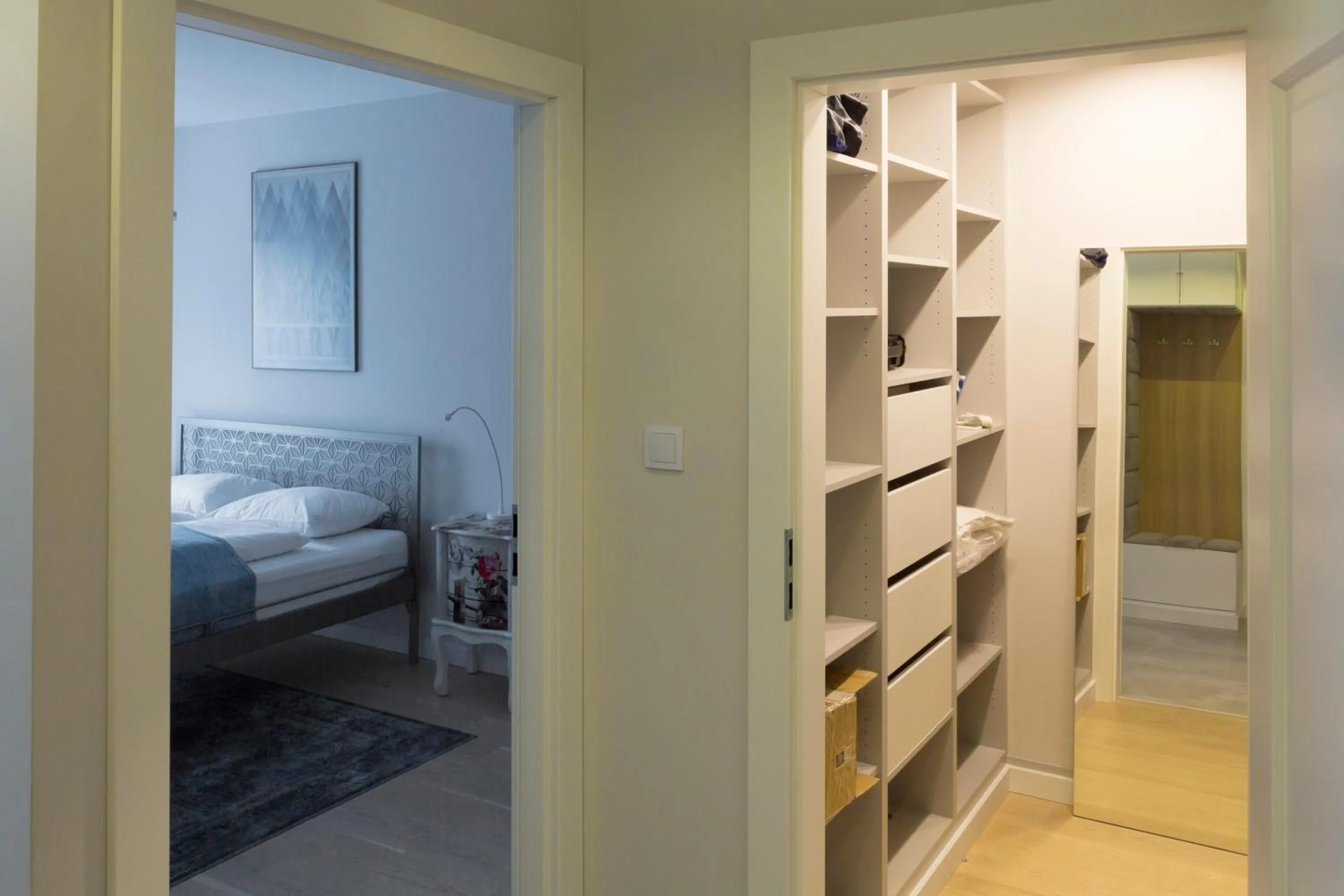 Bed in Chopin Apartments