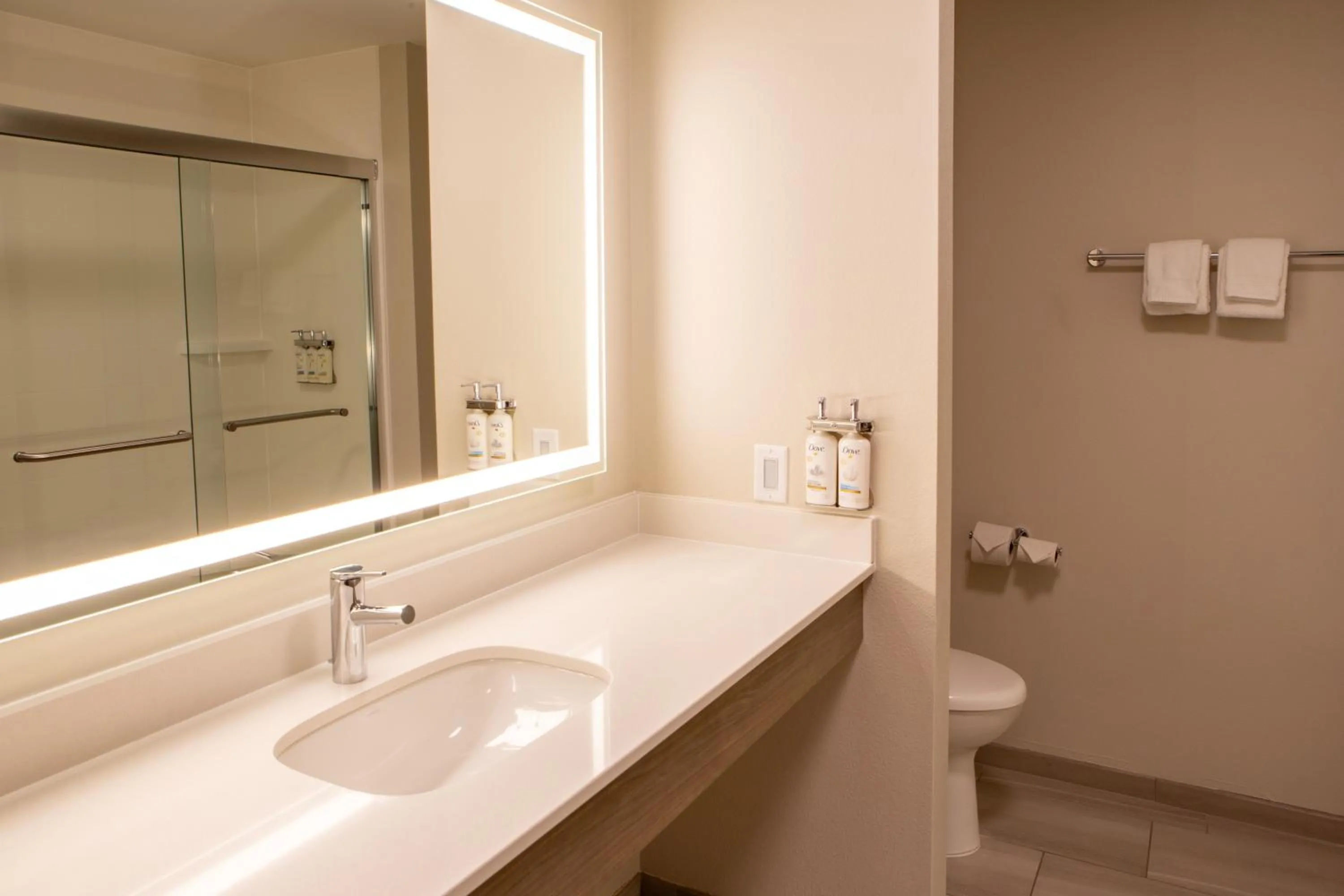 Shower in Holiday Inn Express & Suites Sioux City-South by IHG
