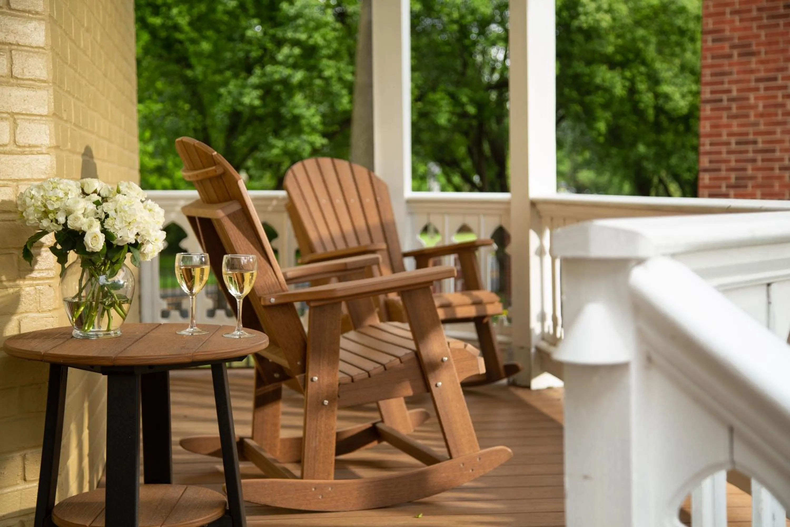 Patio in Inn at Woodhaven-In the Heart of the Bourbon Trail-Over 12 Distilleries Nearby