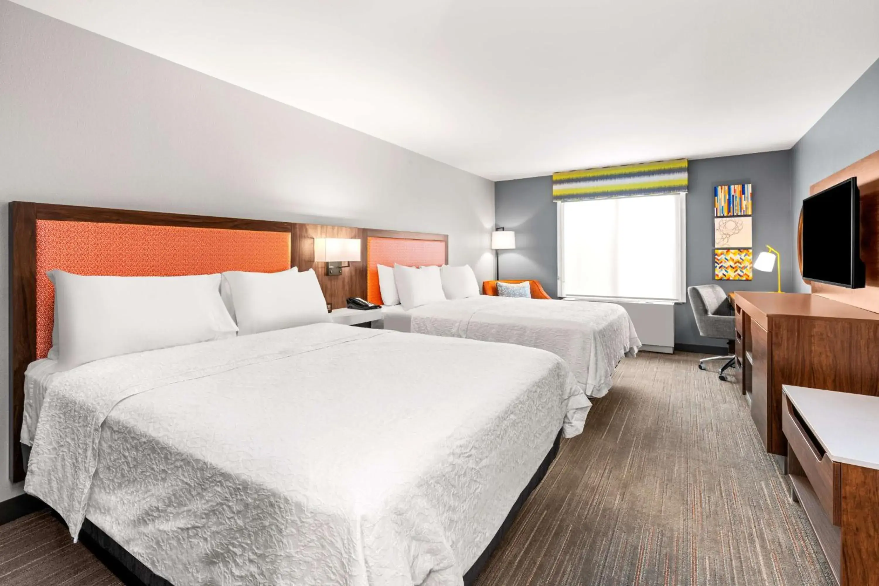 Room with Two Queen Beds - Non-Smoking in Hampton Inn & Suites Fairbanks Room with Two Queen Beds - Non-Smoking in Hampton Inn & Suites Fairbanks