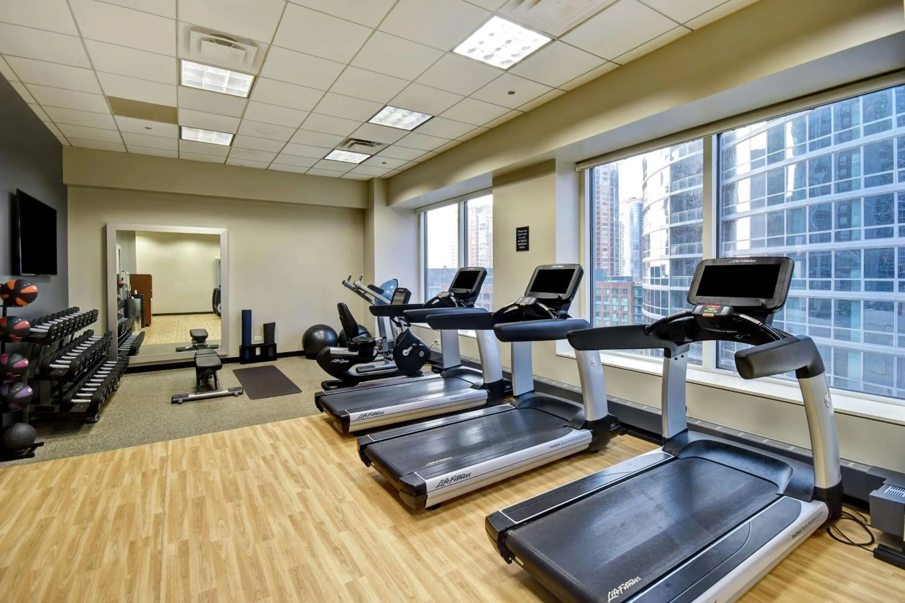 Fitness centre/facilities in Embassy Suites by Hilton Chicago Downtown Magnificent Mile