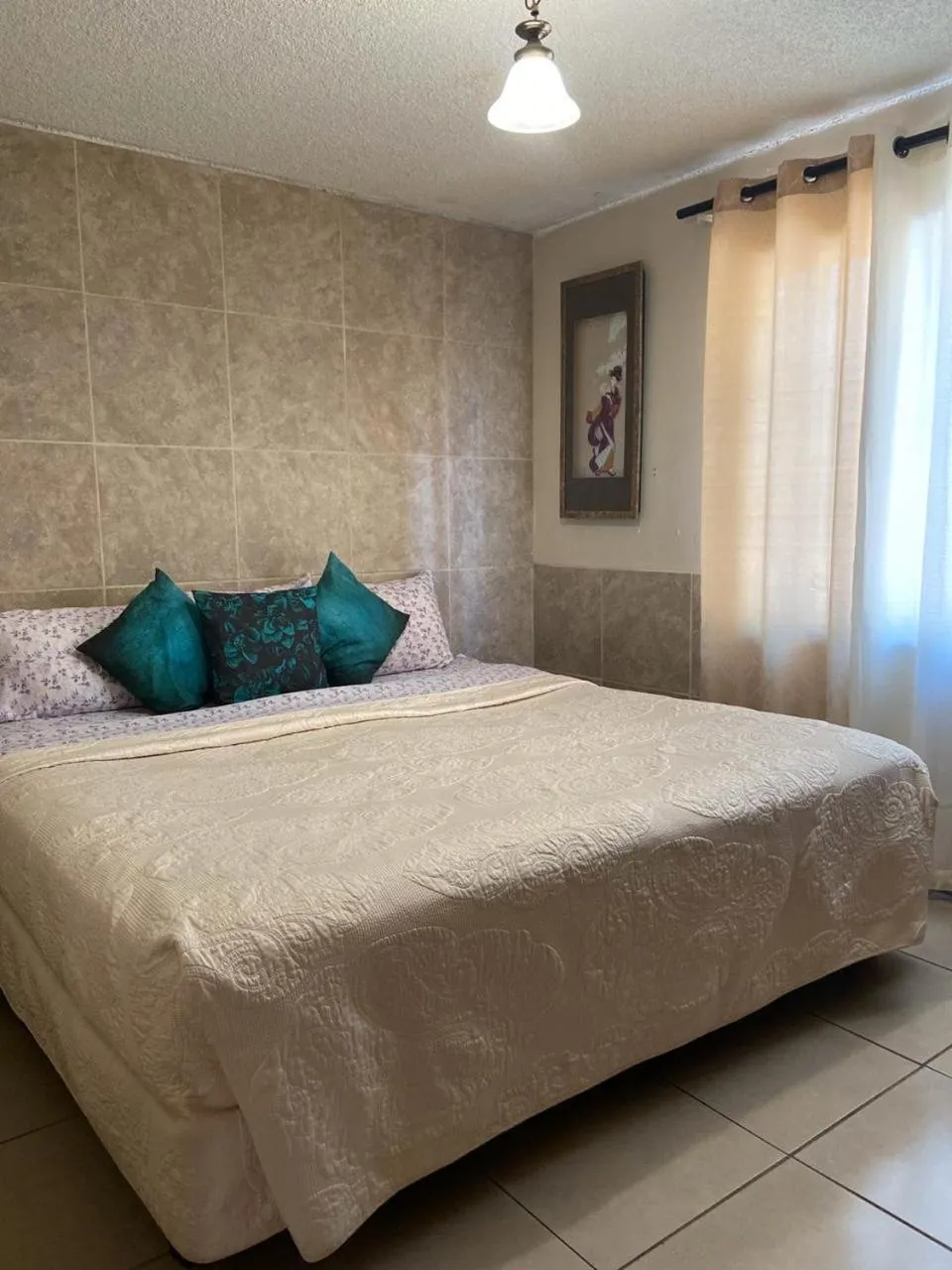 Bed in Departamento Bahia