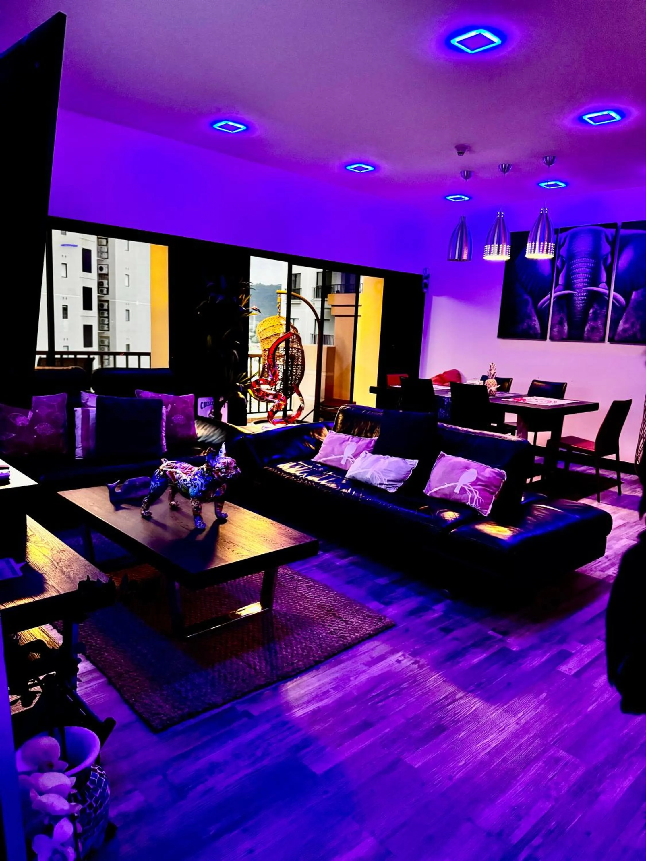 Communal lounge/ TV room in Luxury Condo at Jaco Bay, Costa Rica's best beach