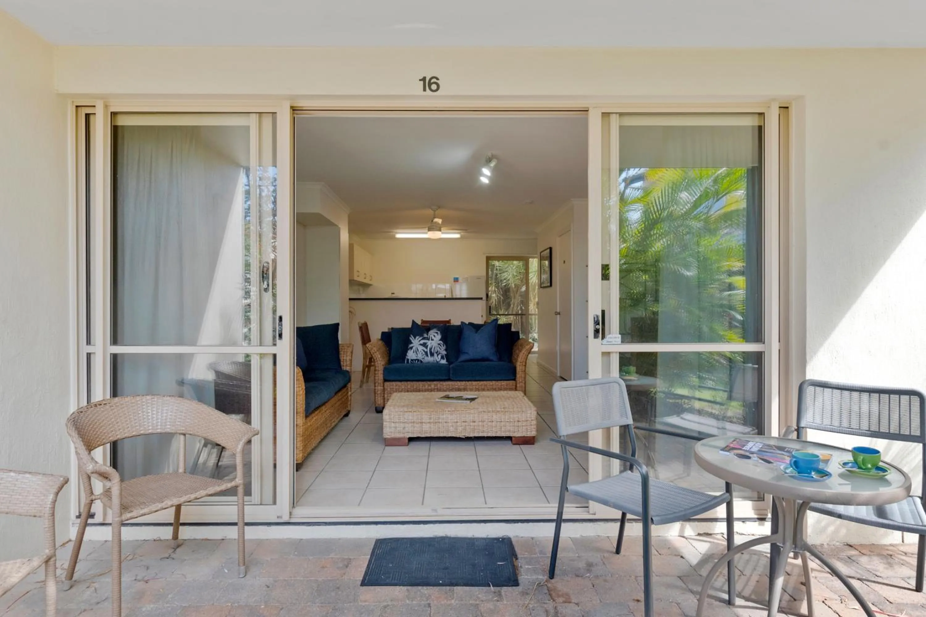 Patio in Beach Breakers Resort