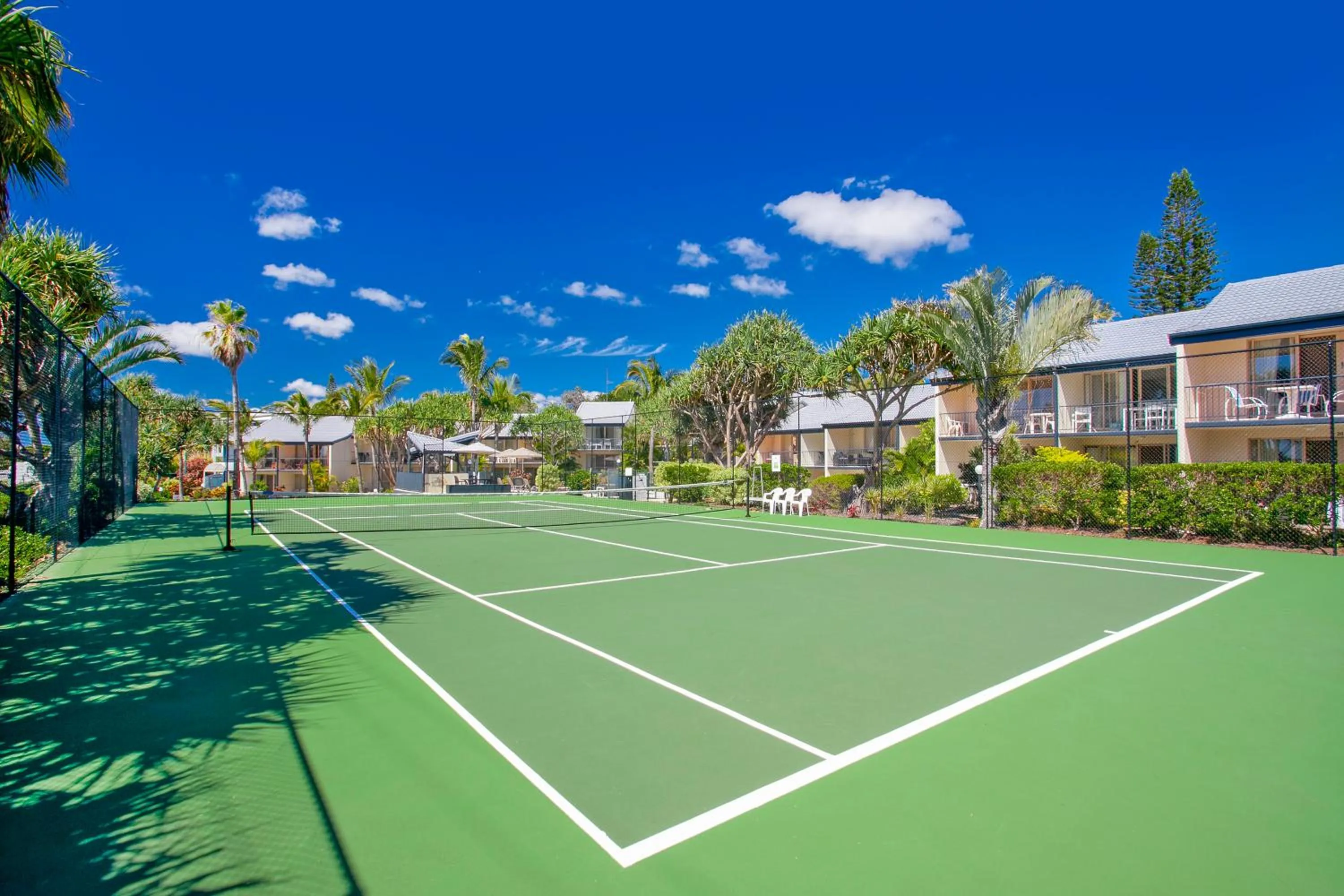 Tennis court in Beach Breakers Resort