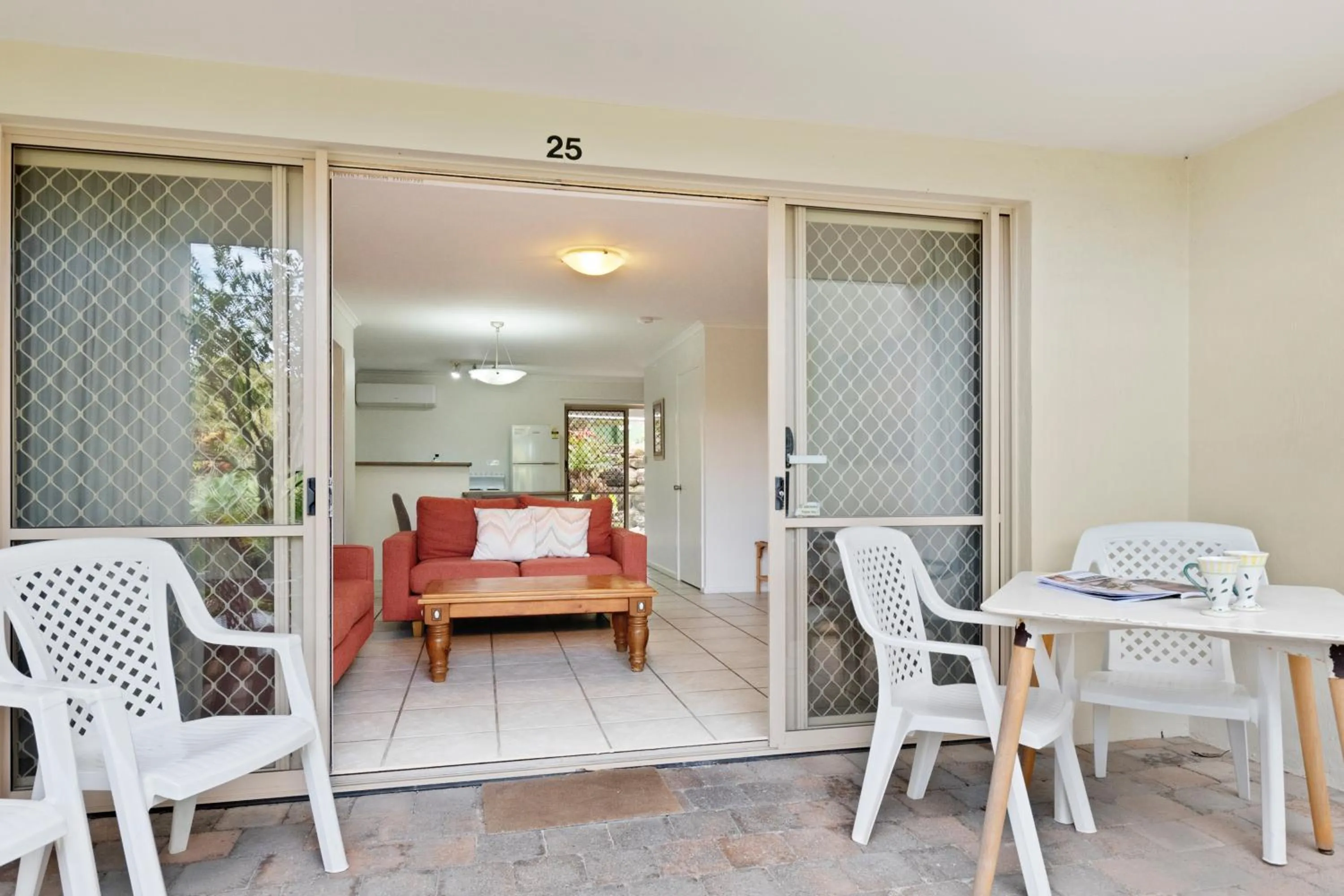 Patio in Beach Breakers Resort