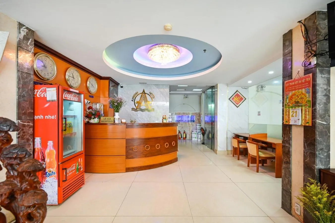 Lobby or reception in An Binh 2 hotel near Dam Sen Park