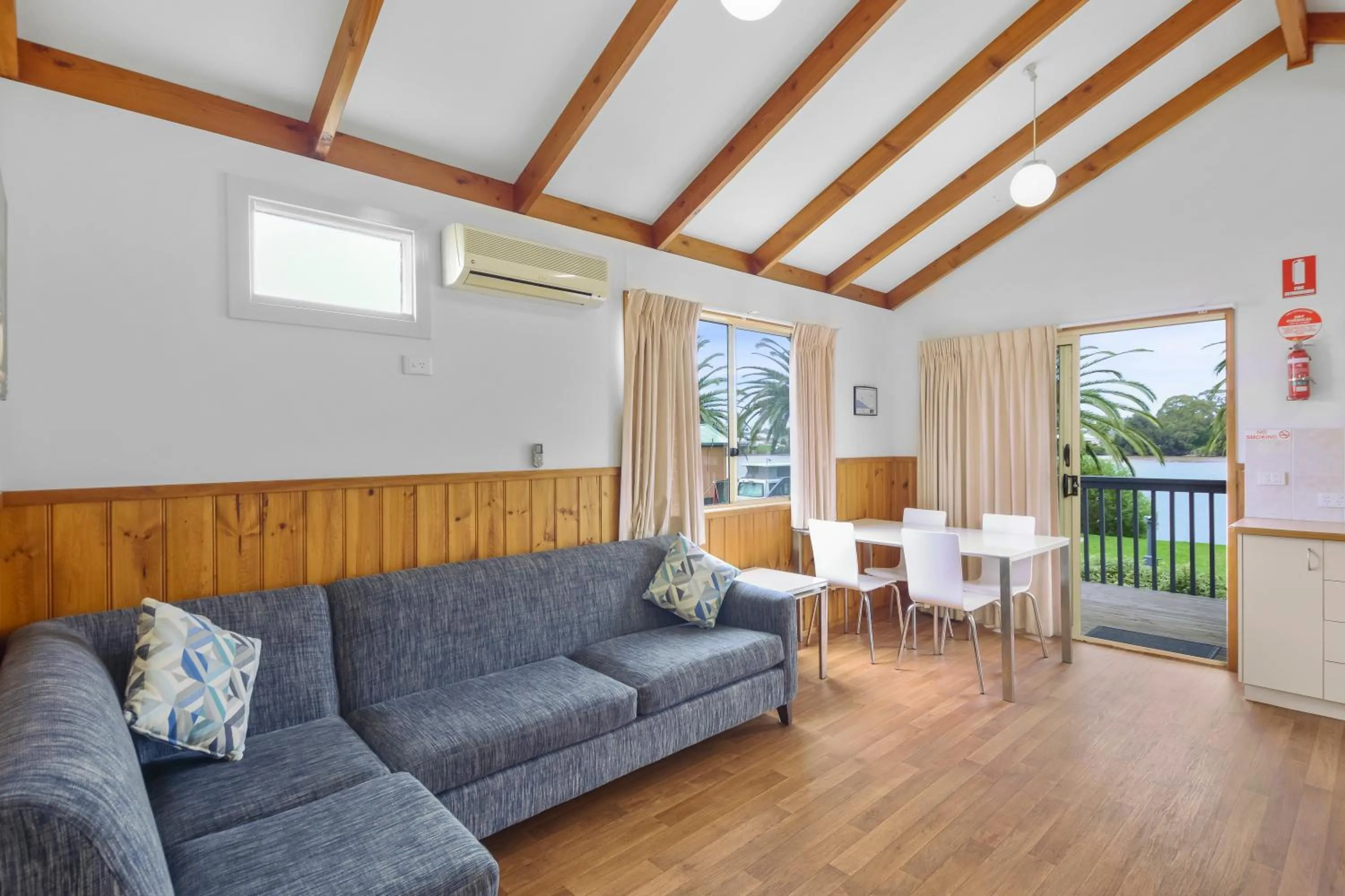 Living room in Moruya Holiday Park