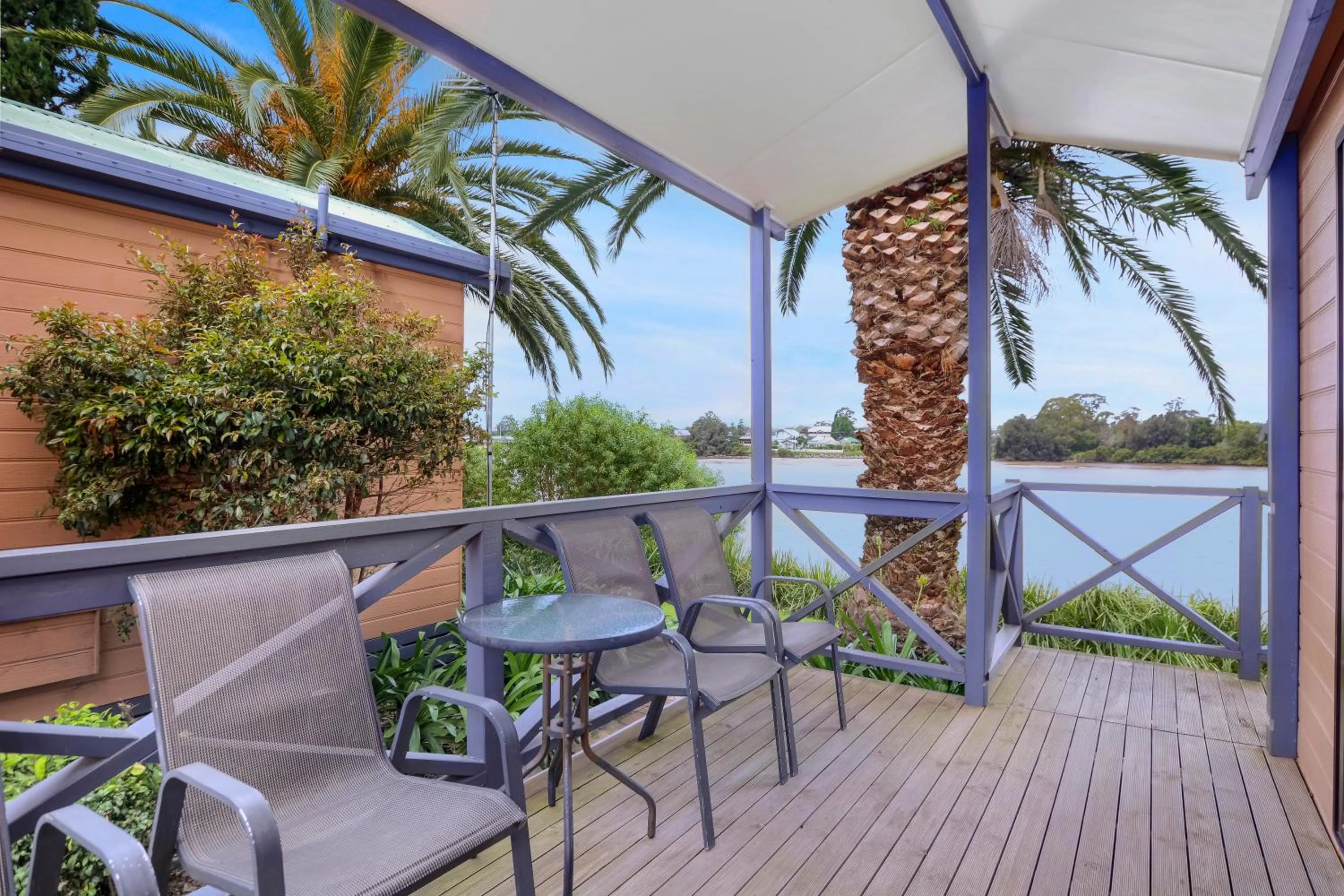 Patio in Moruya Holiday Park