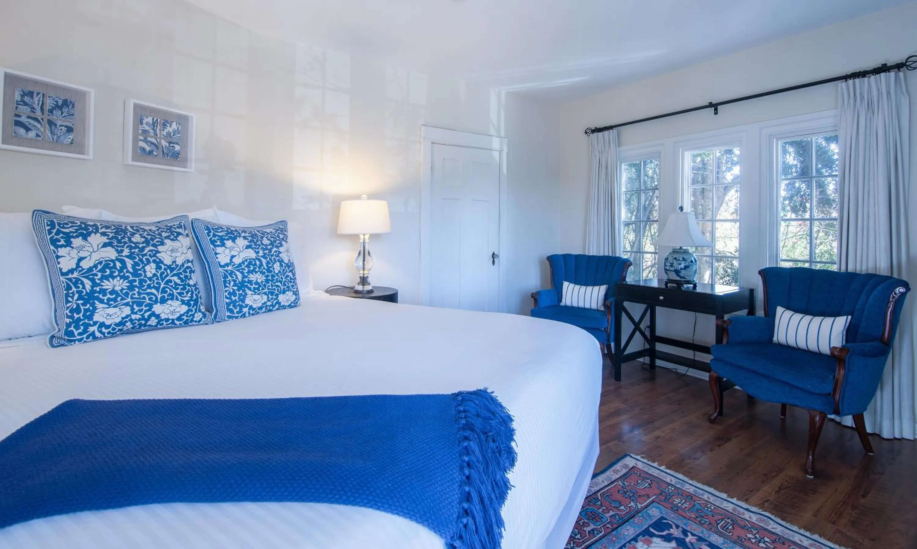 Bed in Channel Road Inn, A Four Sisters Inn