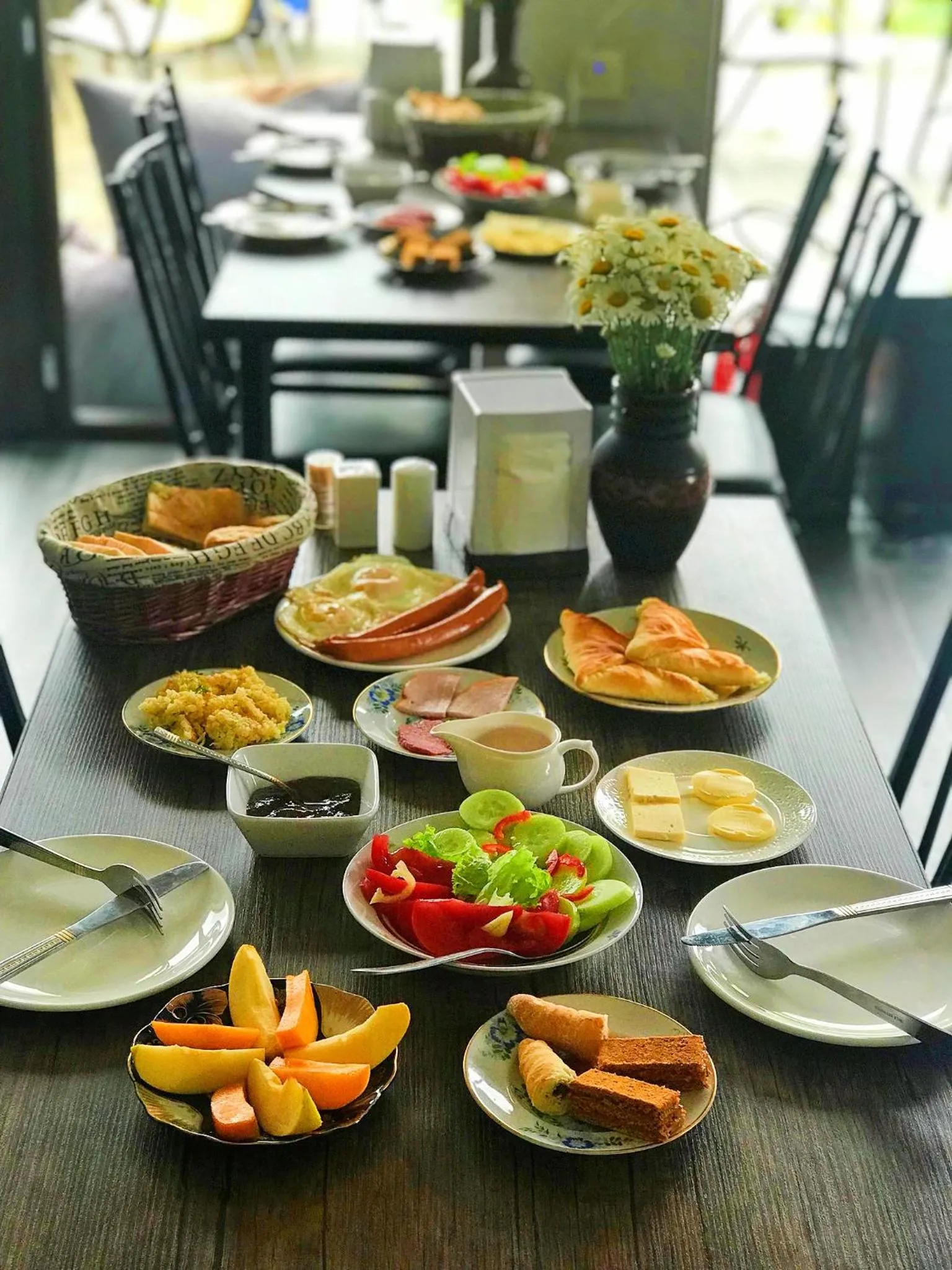 Breakfast in Sunshine Kazbegi