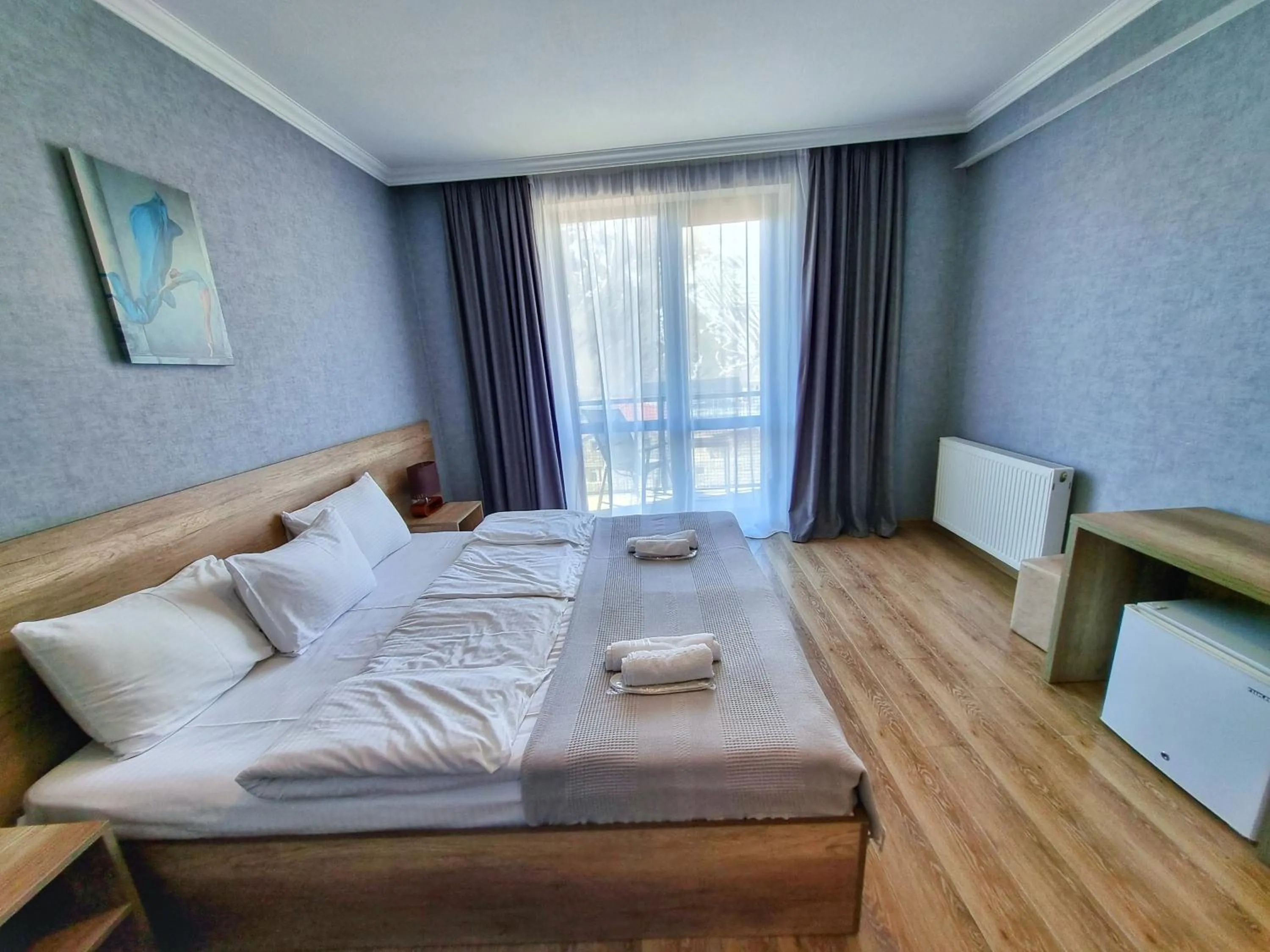 Living room, Bed in Sunshine Kazbegi