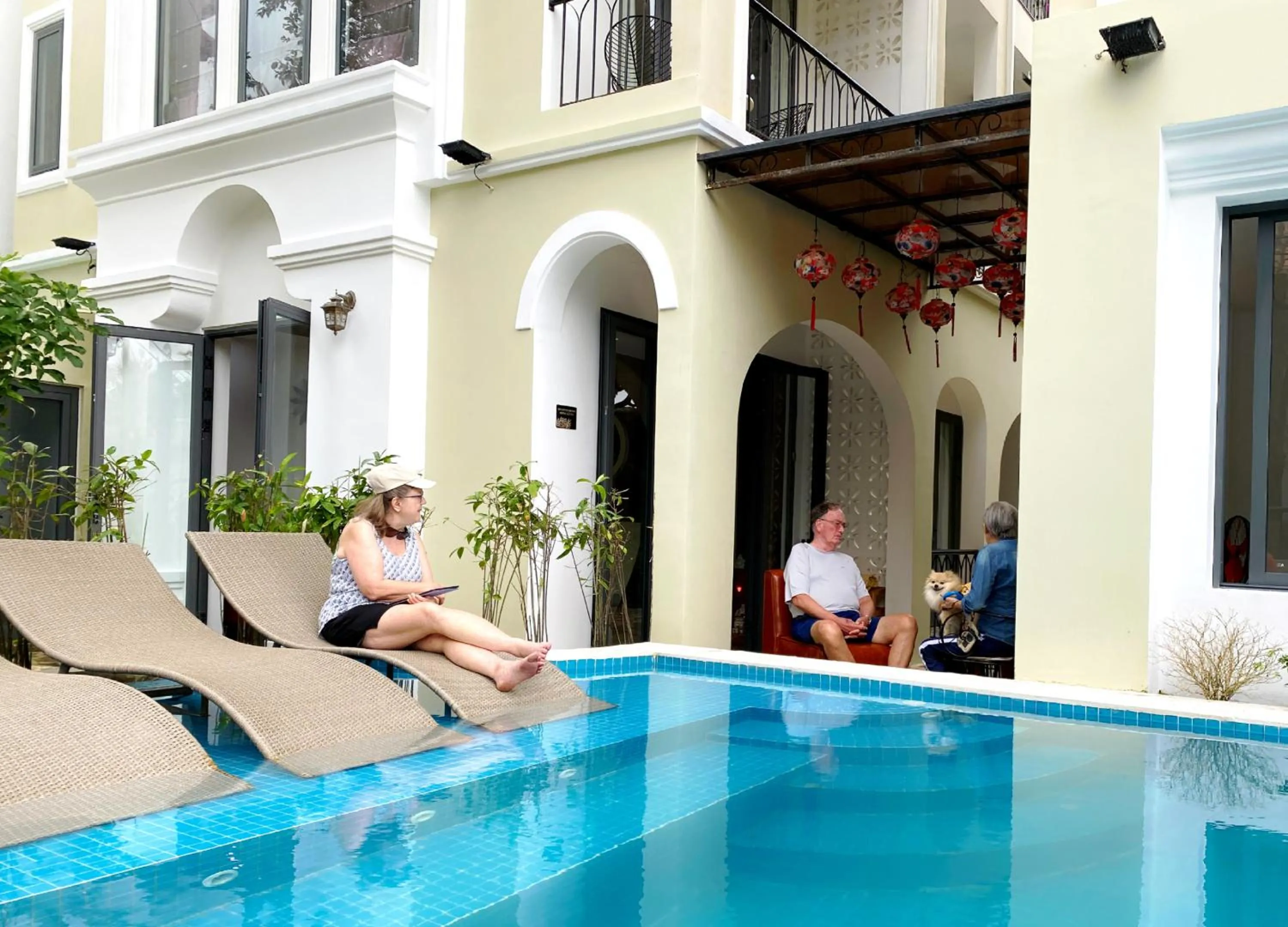 Swimming pool in KA VILLA - AN BANG BEACH, Free pick up 3 nights