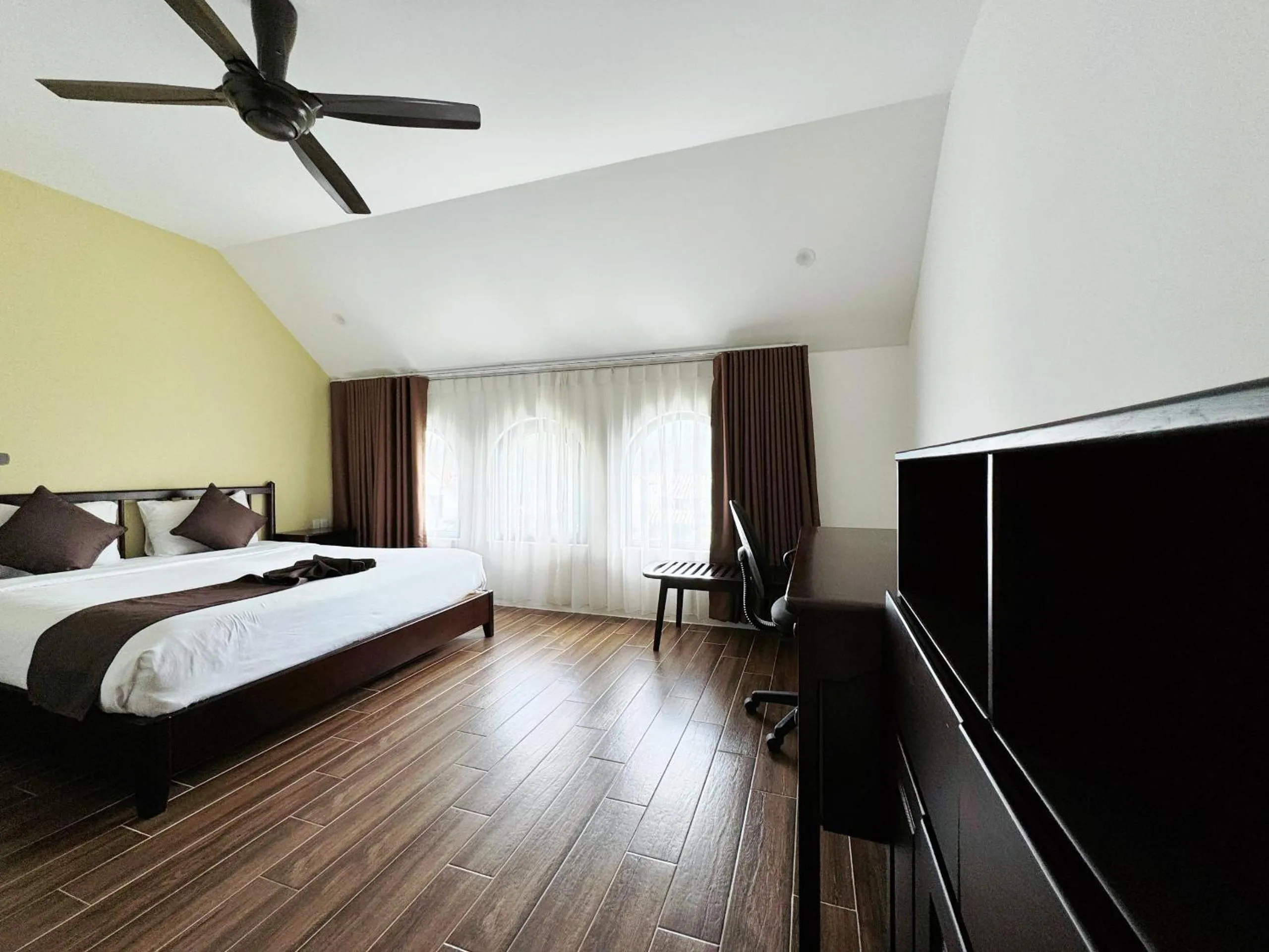 Bedroom, Bed in KA VILLA - AN BANG BEACH, Free pick up 3 nights