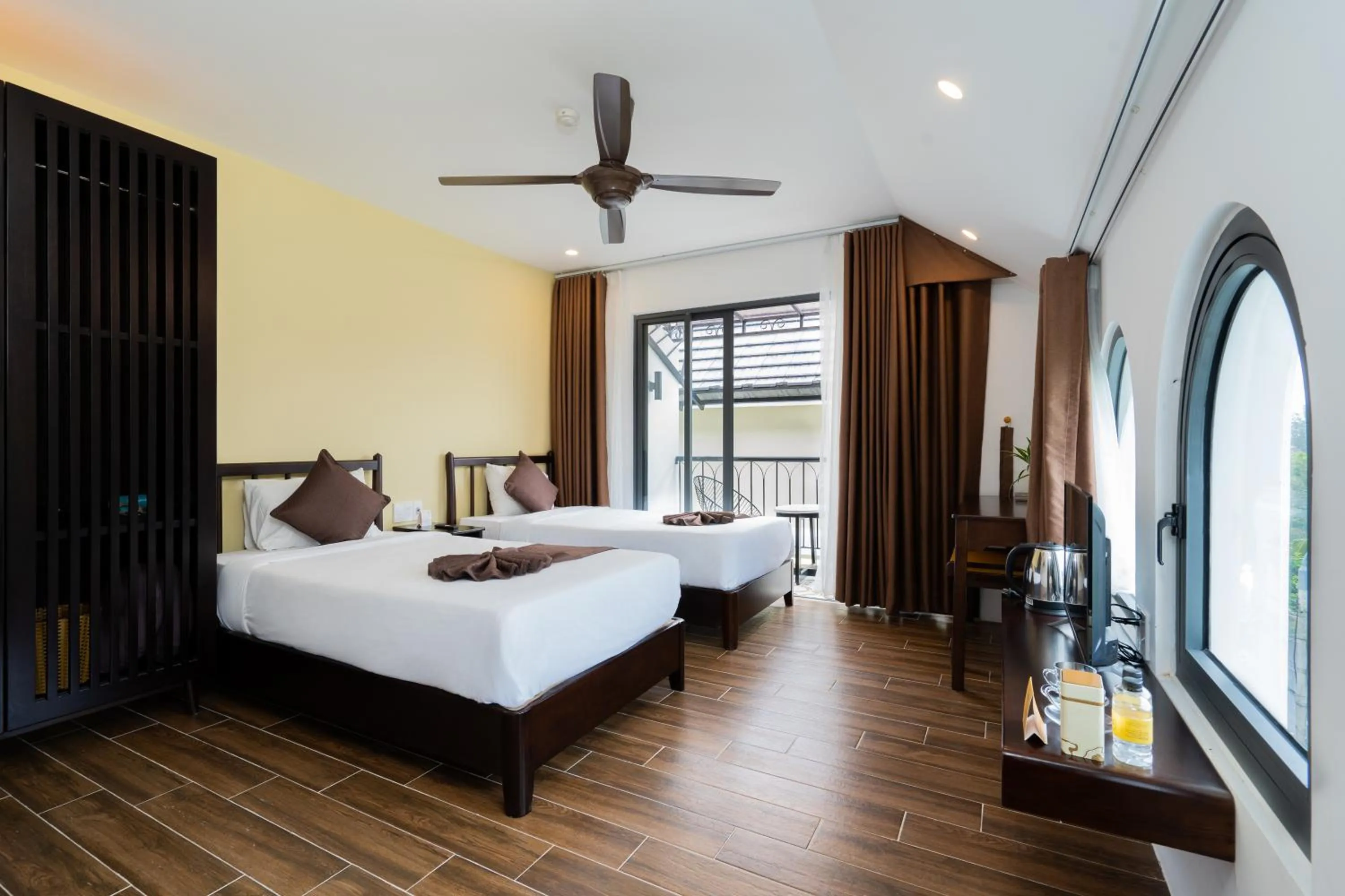 Bedroom, Bed in KA VILLA - AN BANG BEACH, Free pick up 3 nights