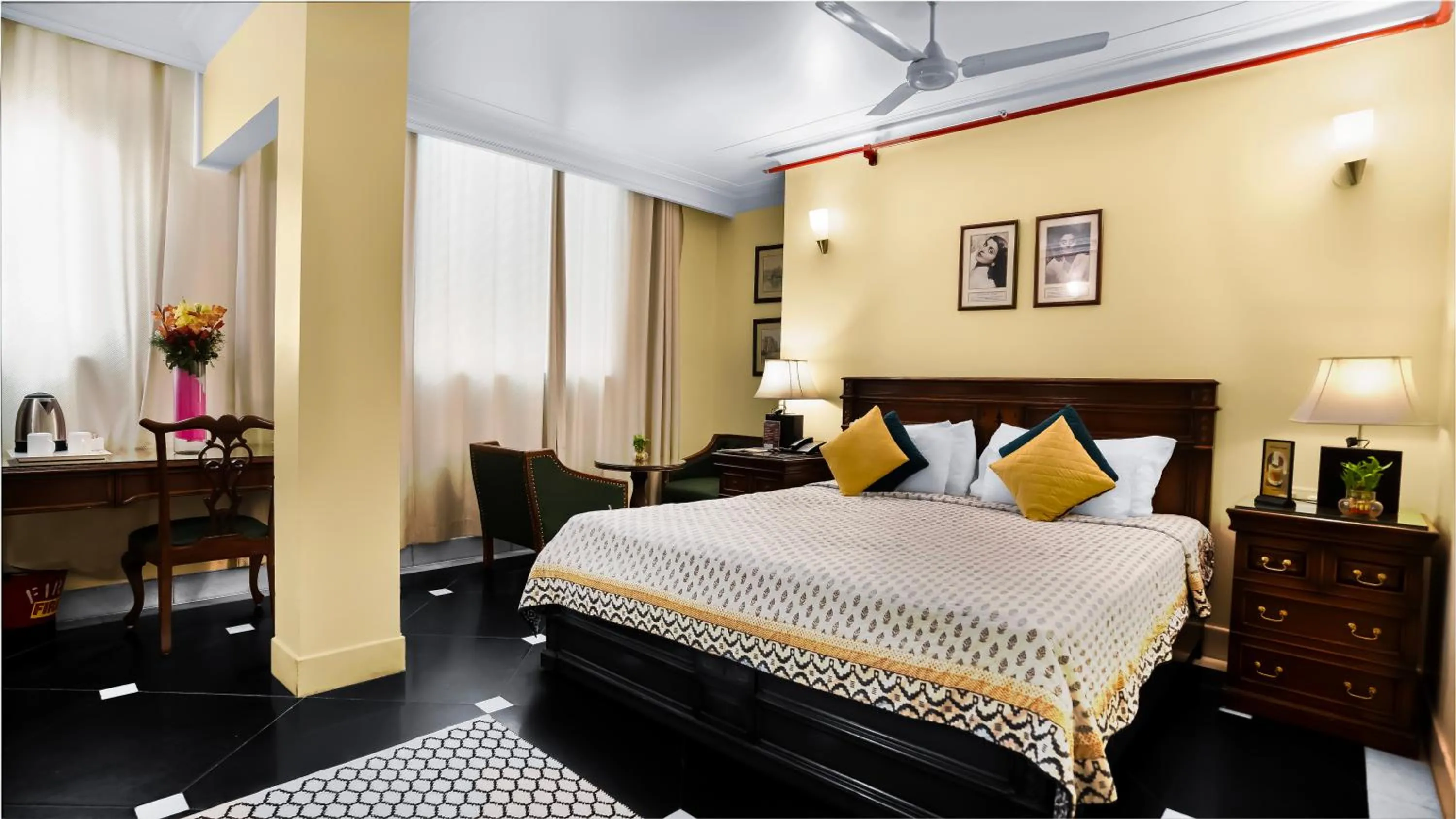 Bedroom, Bed in Hotel Ajanta - Colonial Charm Award Winning Luxury Hotel in the Heart of the City