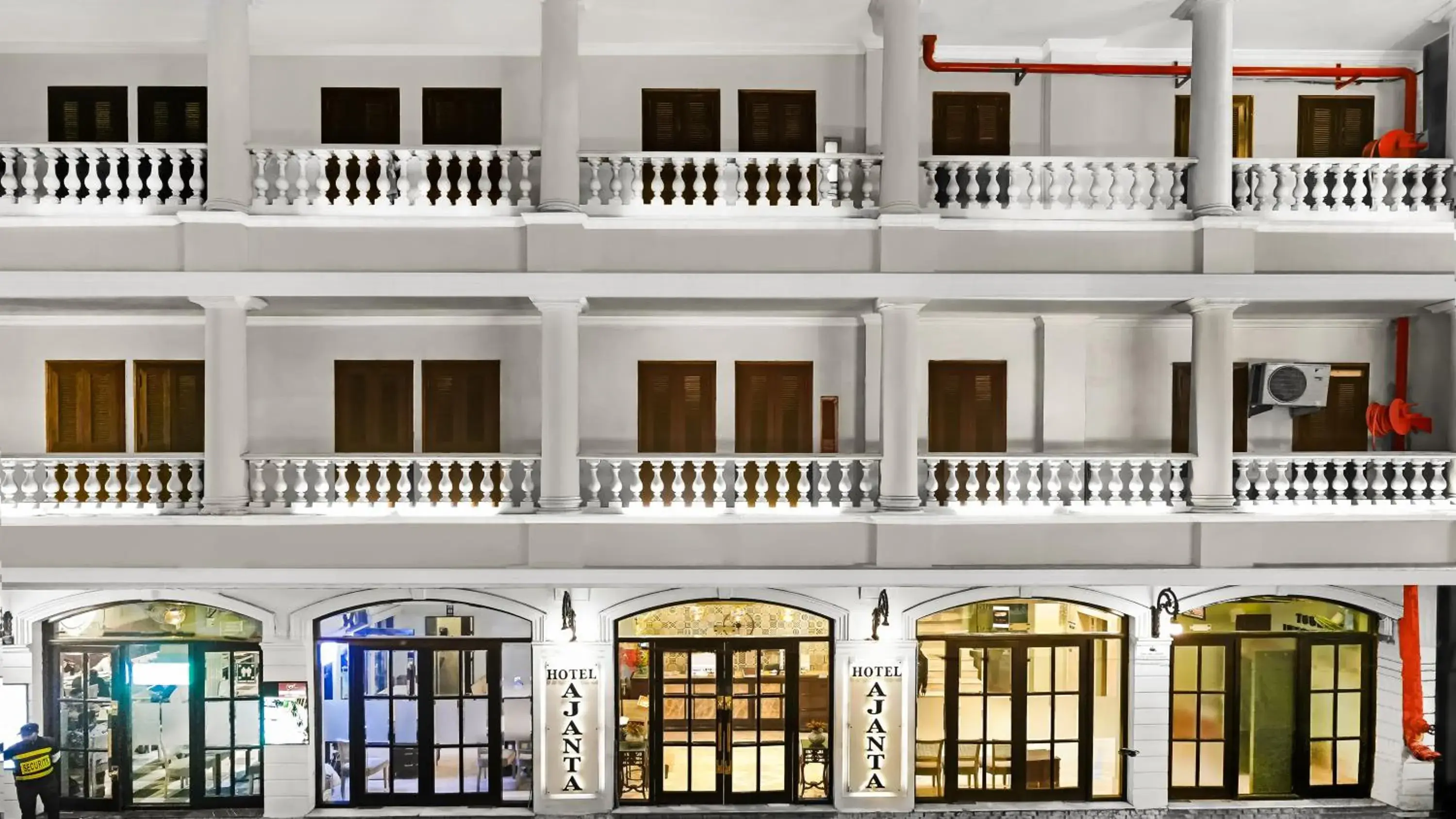 Facade/entrance in Hotel Ajanta - Colonial Charm Award Winning Luxury Hotel in the Heart of the City Facade/entrance in Hotel Ajanta - Colonial Charm Award Winning Luxury Hotel in the Heart of the City