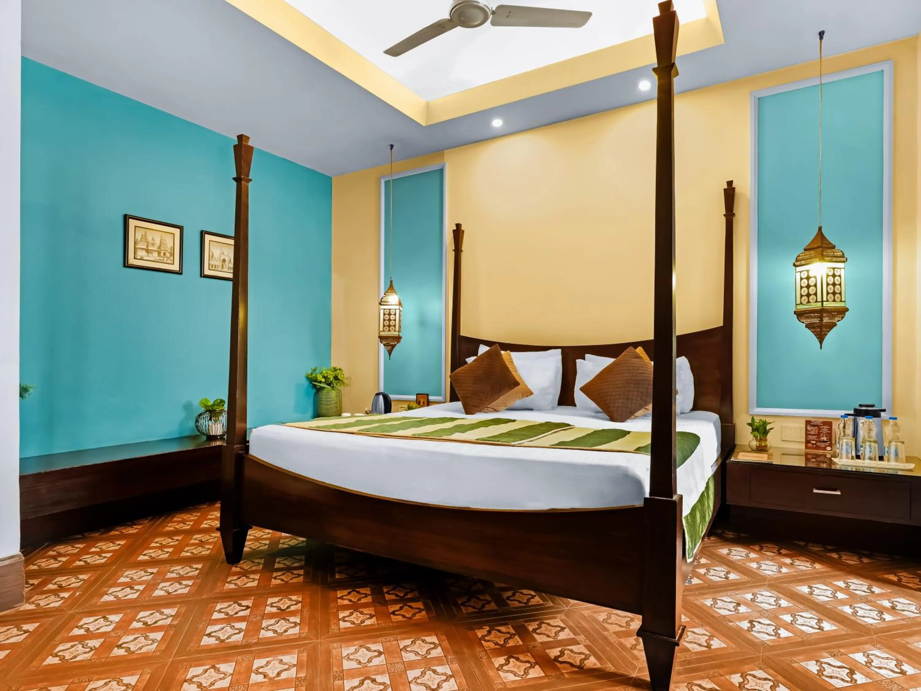Bed in Hotel Ajanta - Colonial Charm Award Winning Luxury Hotel in the Heart of the City