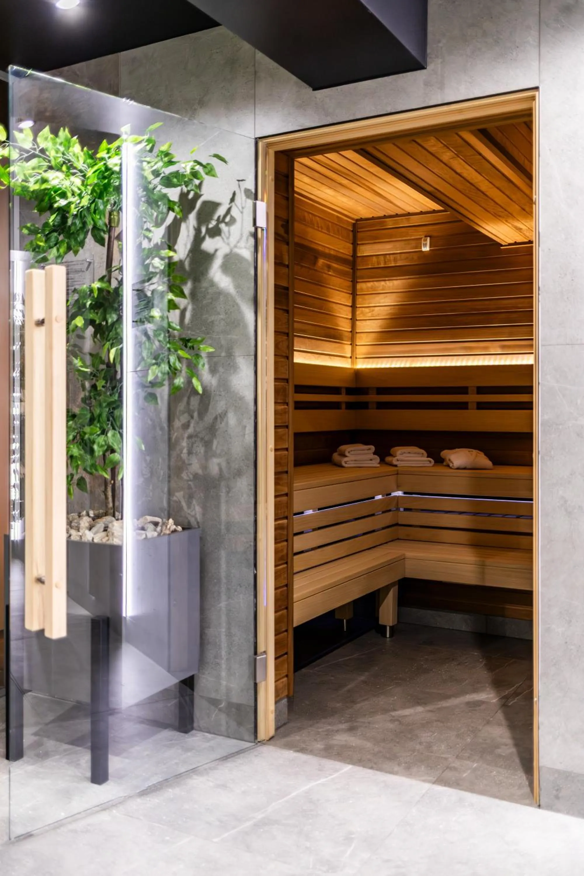 Sauna in Hotel Alpin