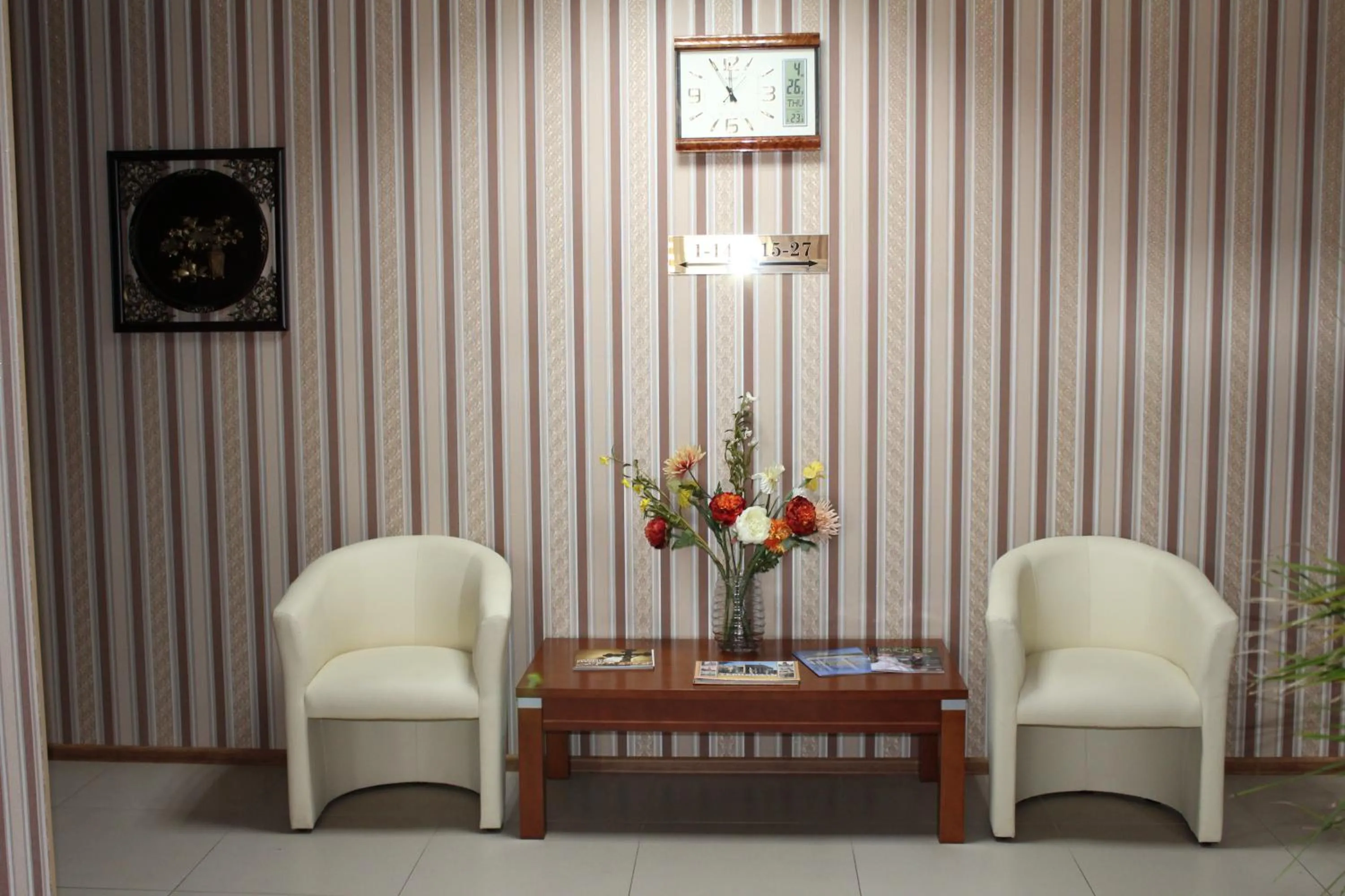 Seating area in Passage Hotel