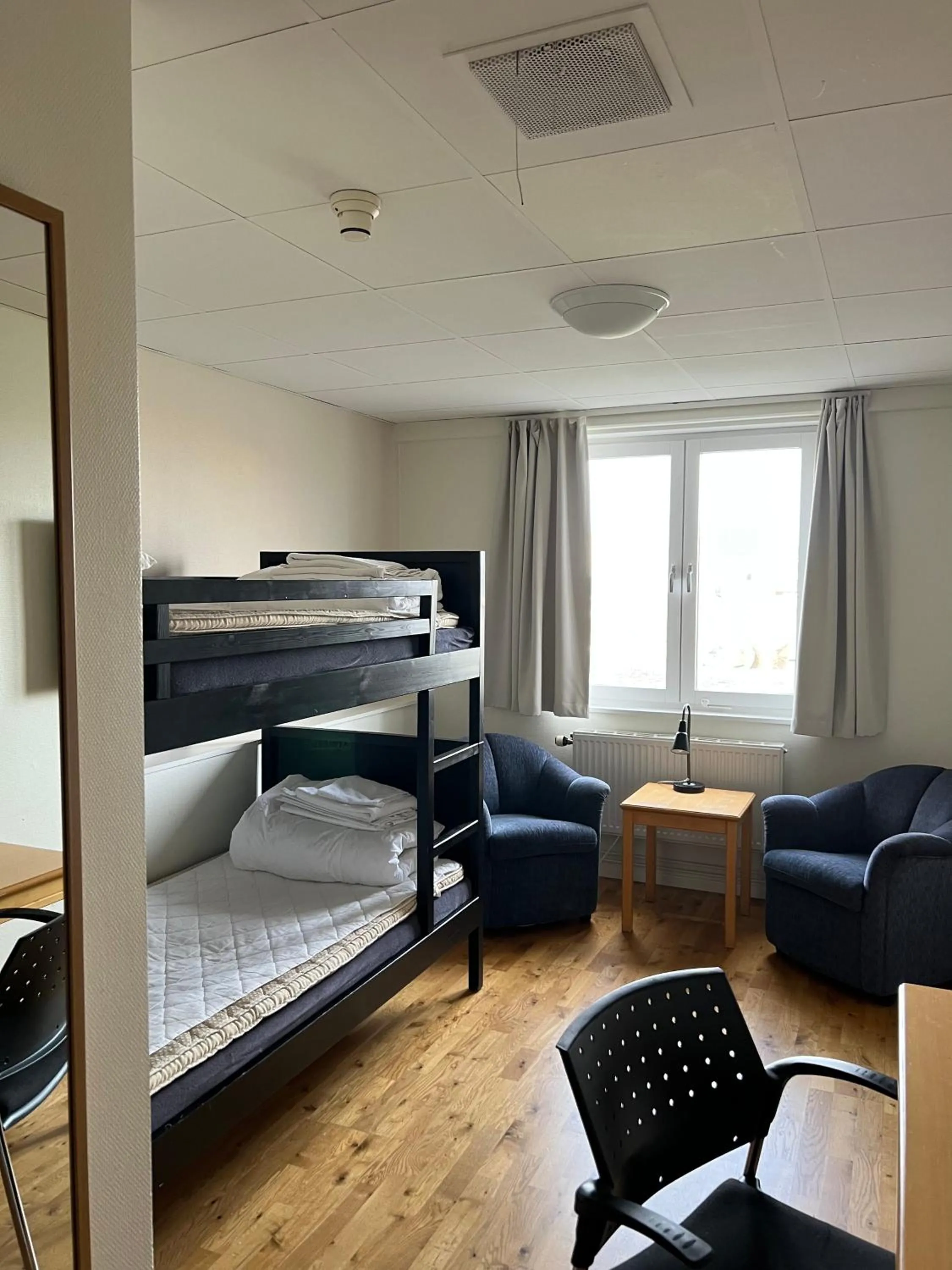 Bed in Vandrarhem Nattmössan