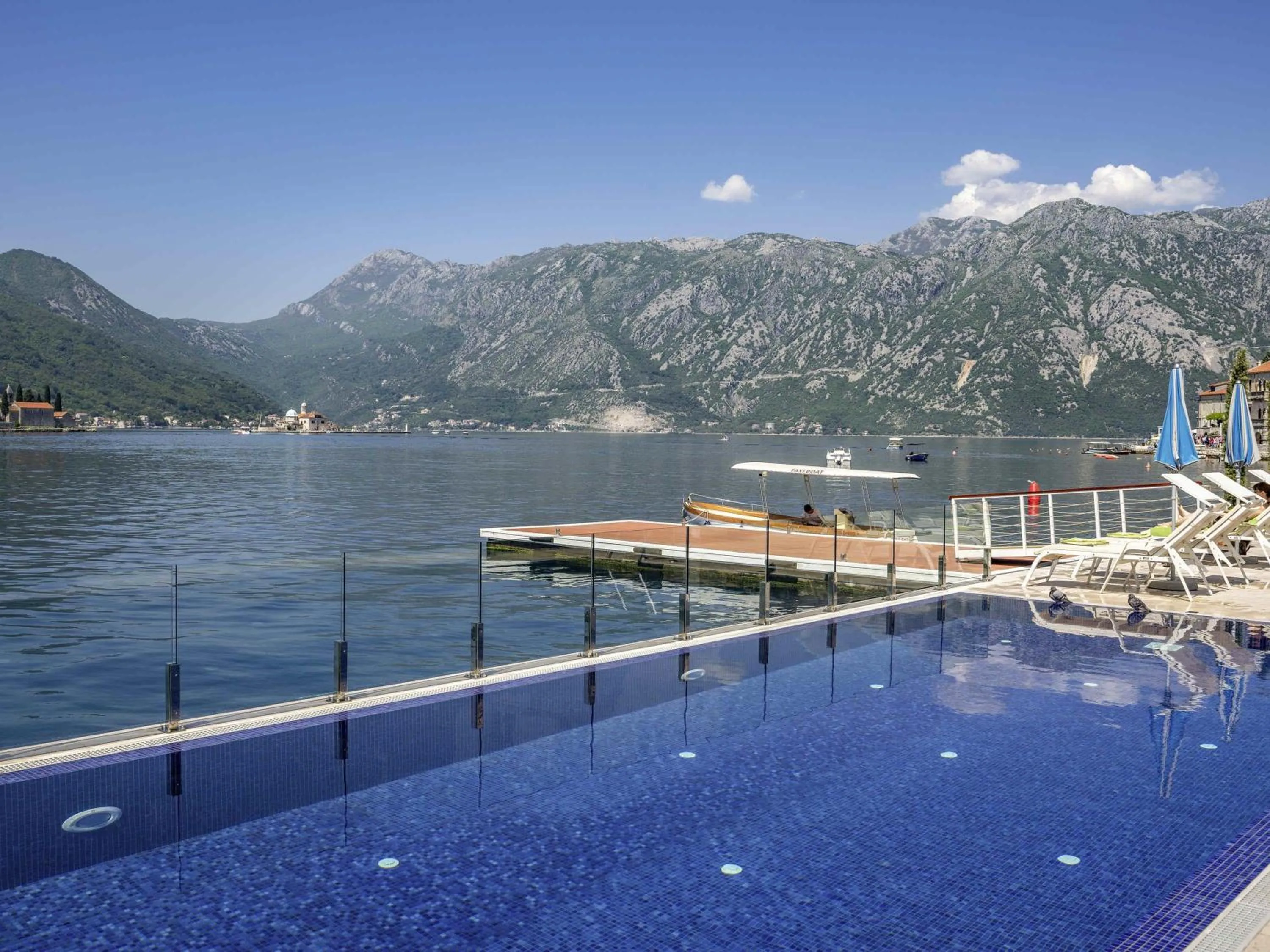 Pool view in Heritage Grand Perast By Rixos
