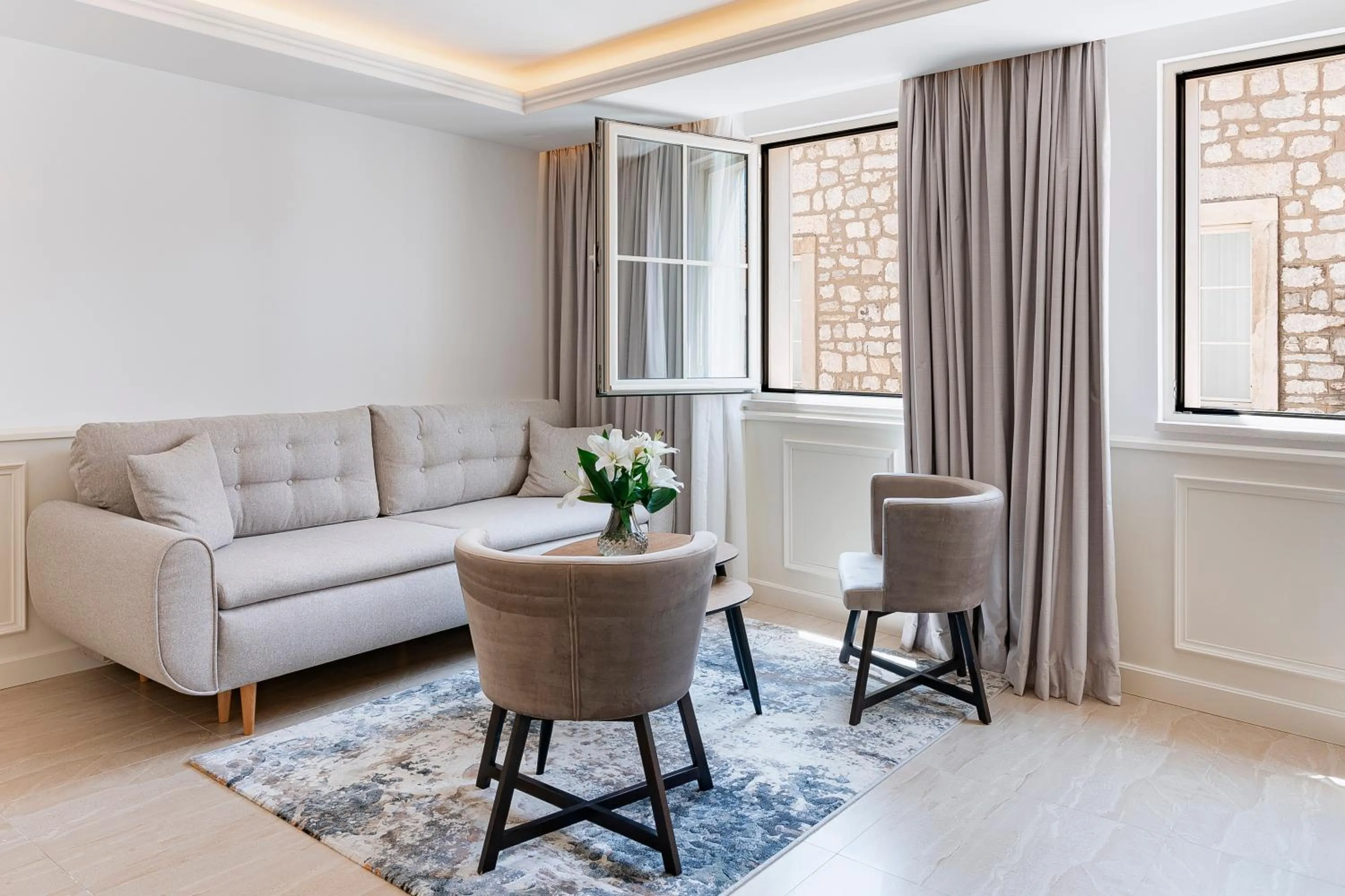 Living room in Heritage Grand Perast By Rixos