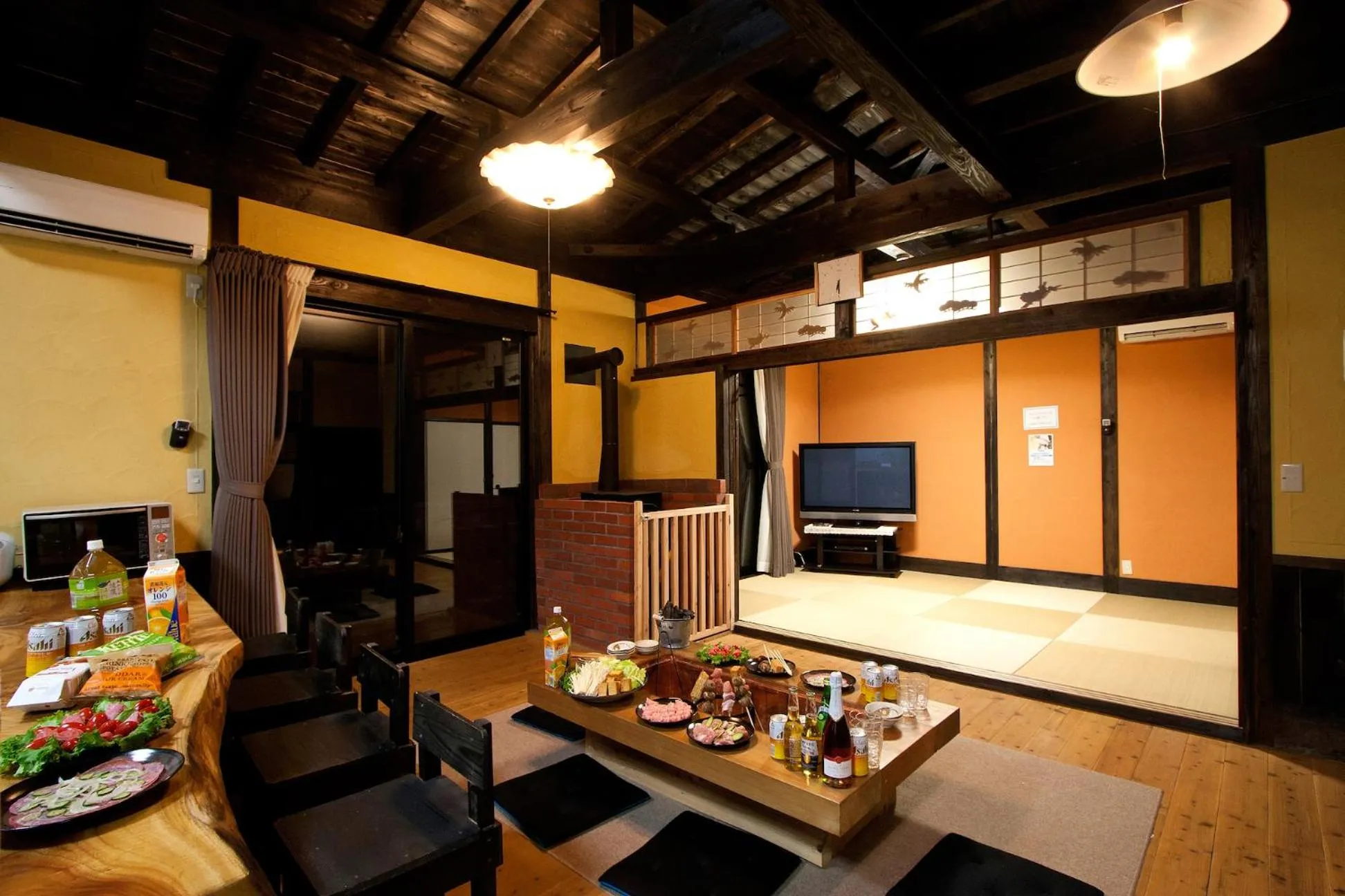 Dining area in Kurokawa Mori no Cottage