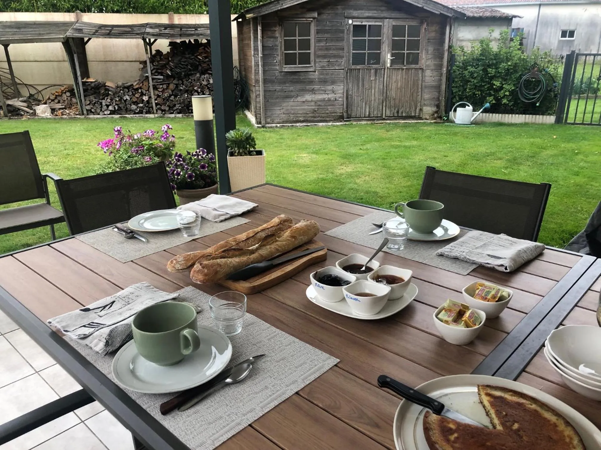 Patio in Les chambres d'hôtes de Pascale