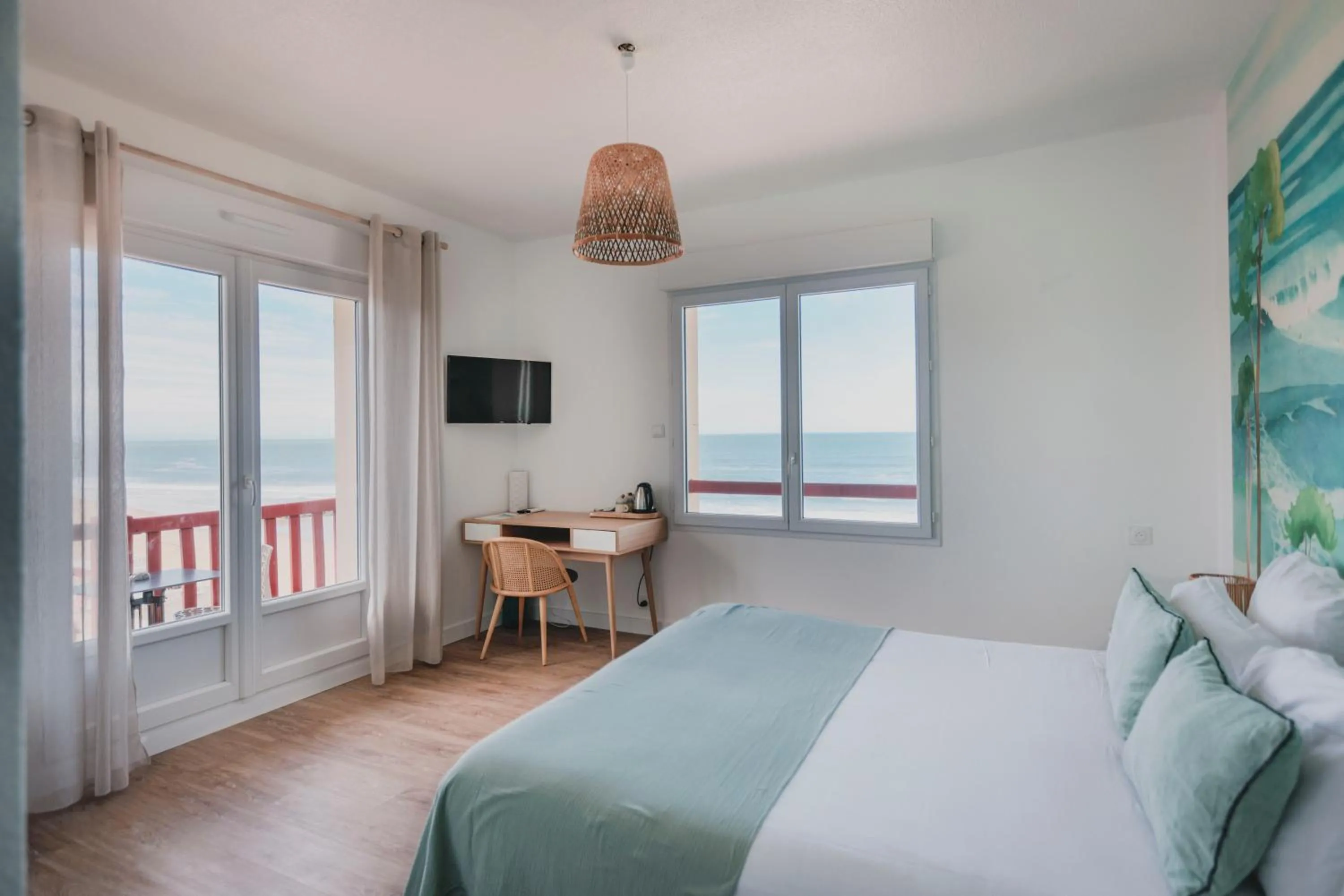 Bed in Hôtel de La Plage
