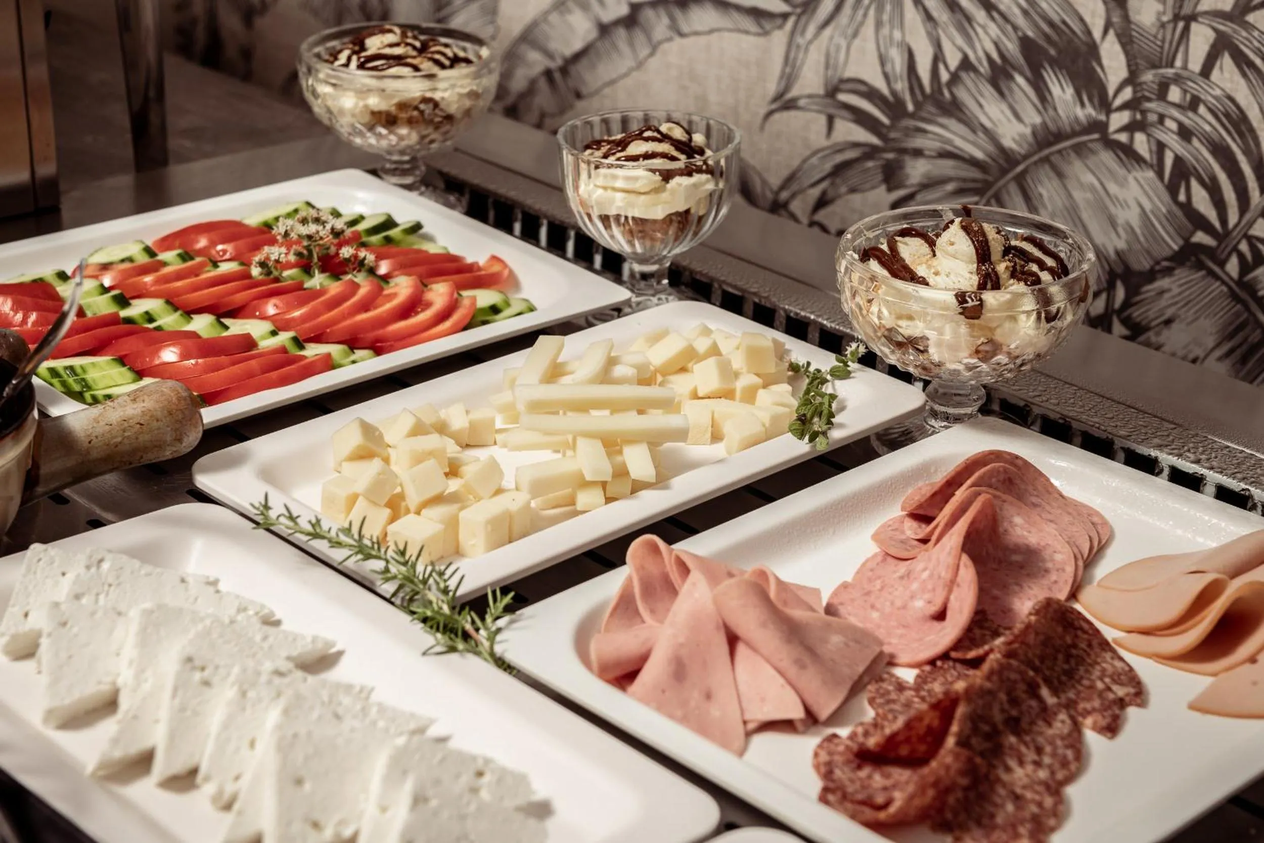 Buffet breakfast in Aeolos Boutique Hotel & Suites