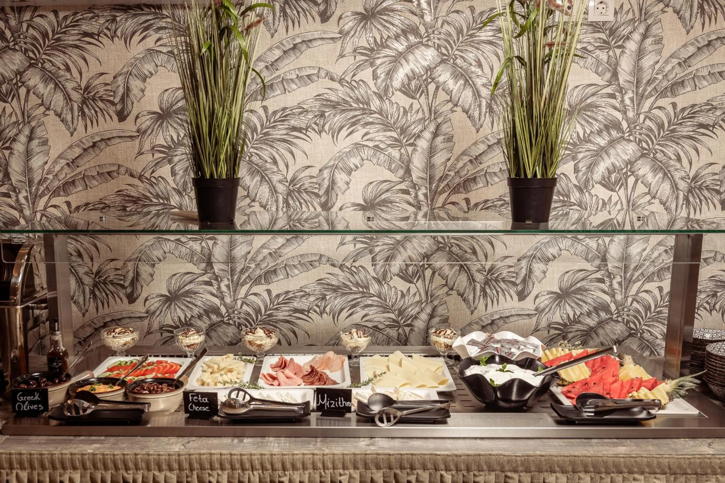 Buffet breakfast in Aeolos Boutique Hotel & Suites