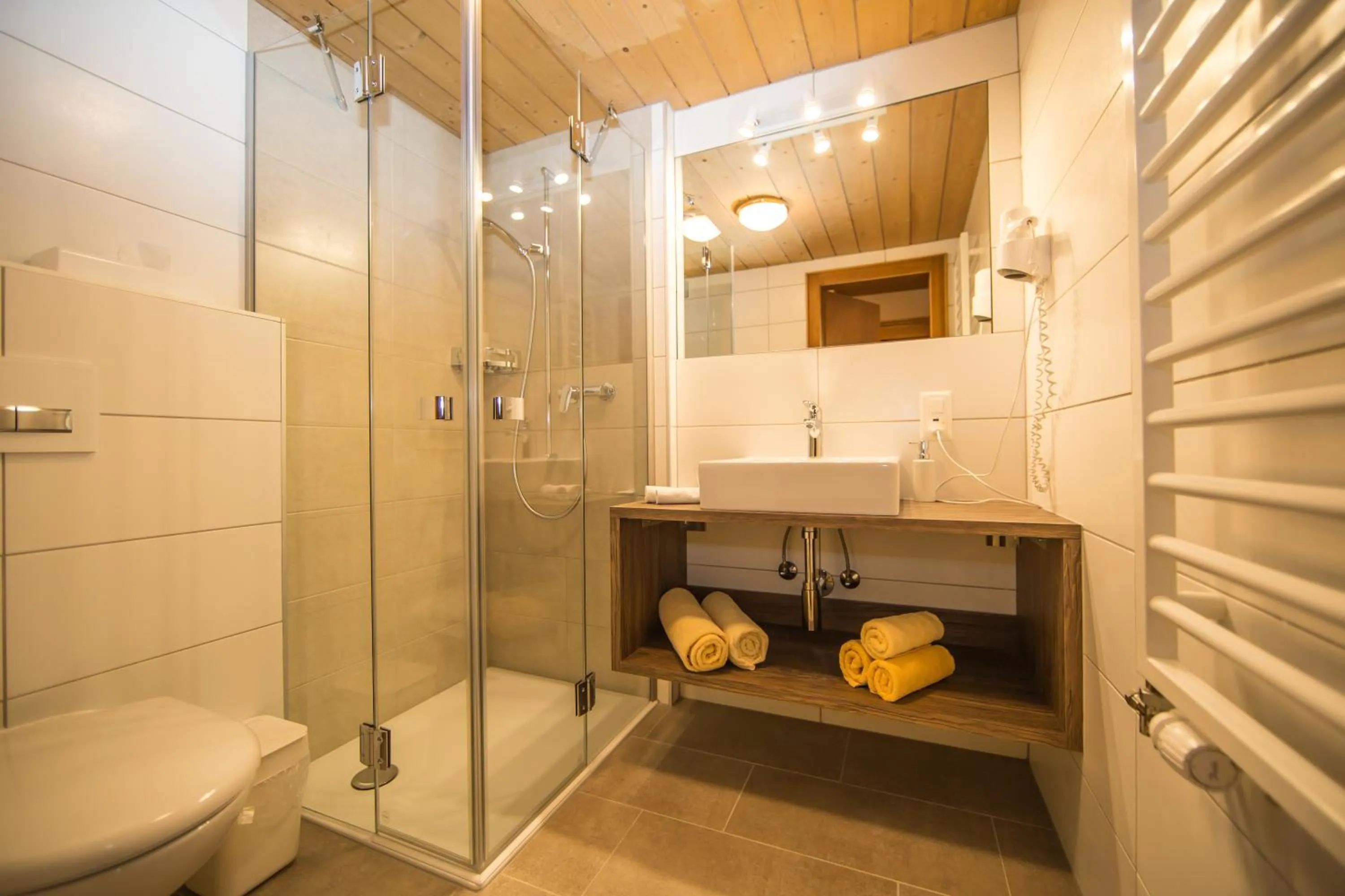 Shower in Hotel Cresta