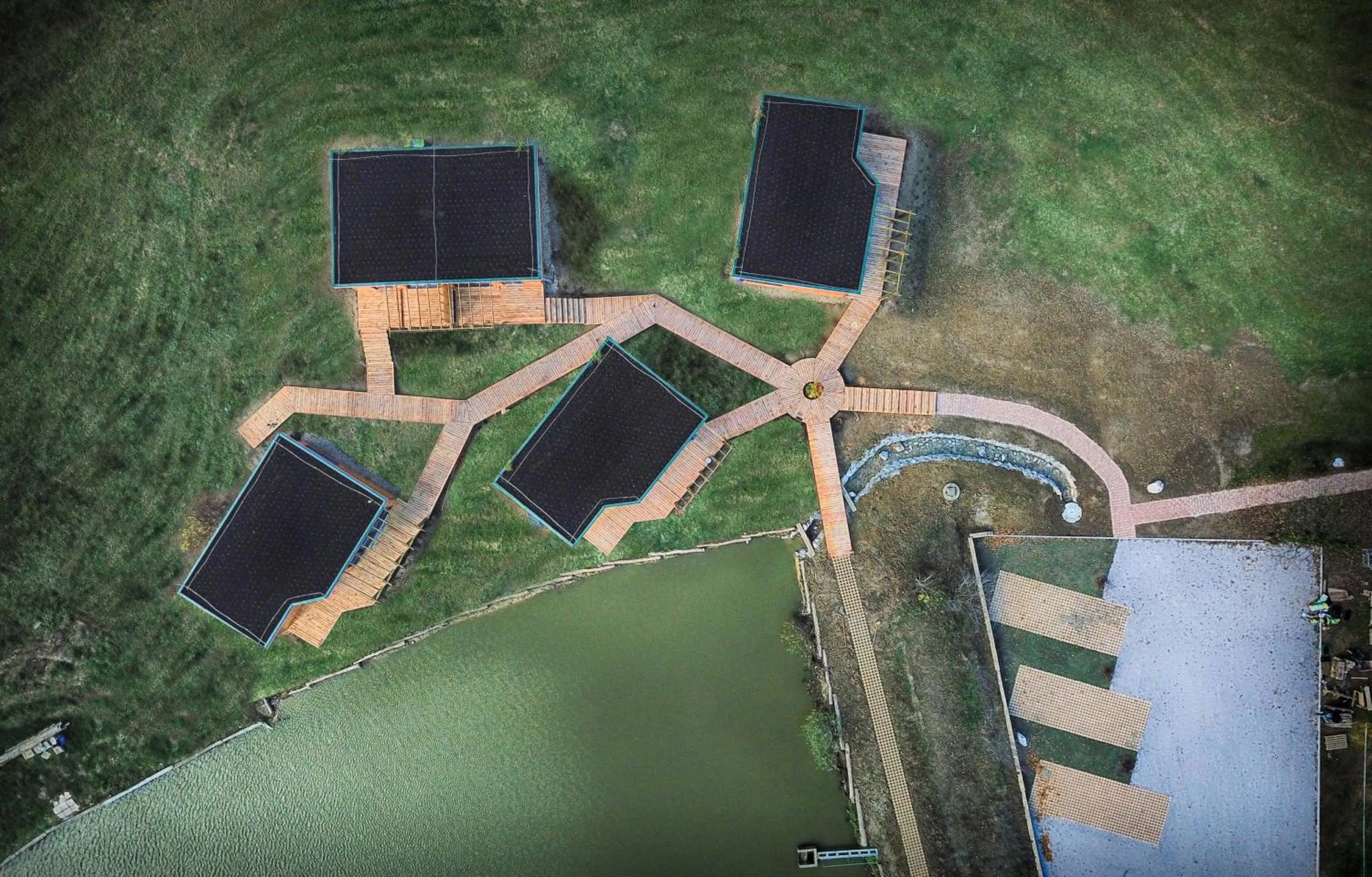 Bird's eye view in Naturasort Holiday Houses