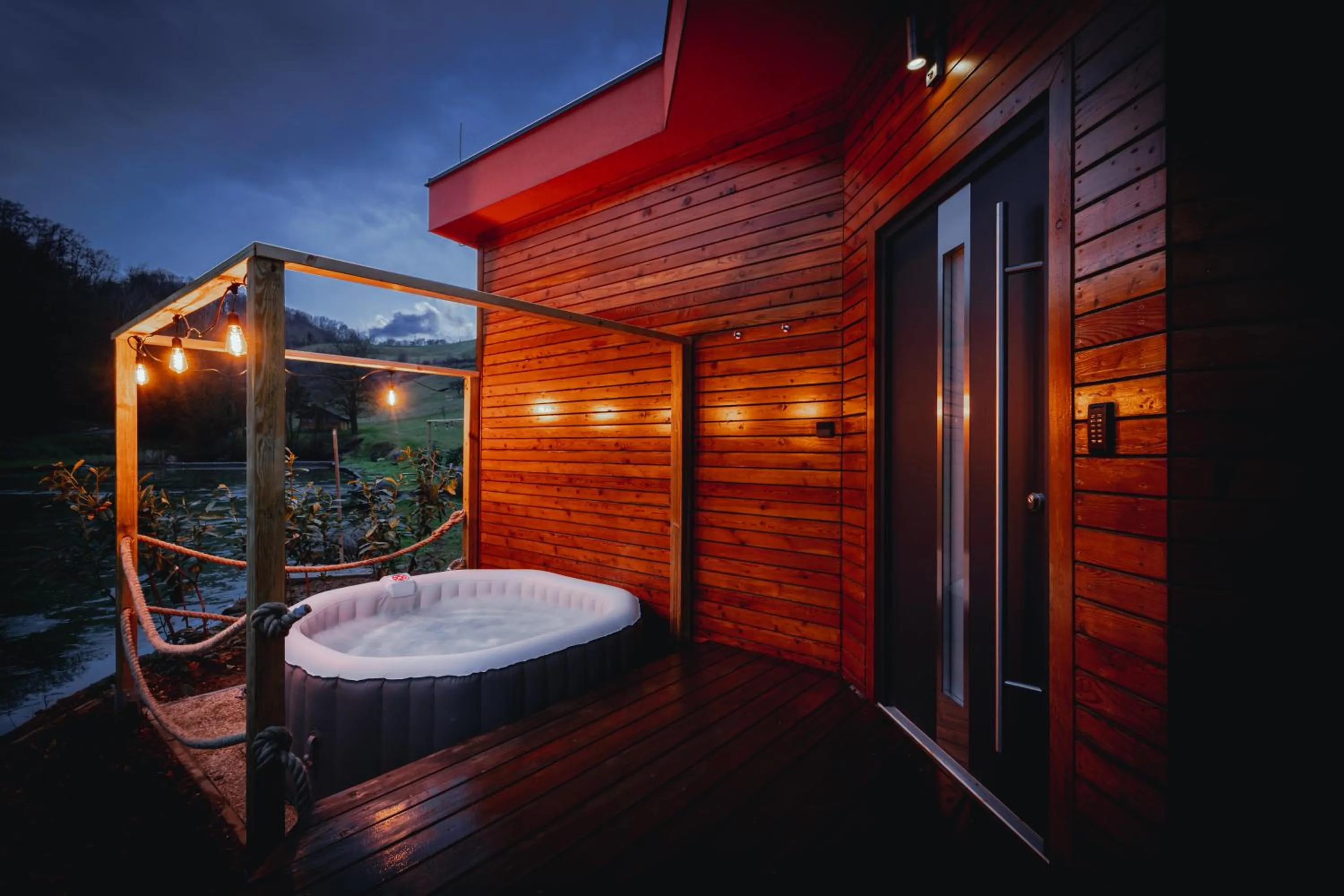 Hot Tub in Naturasort Holiday Houses