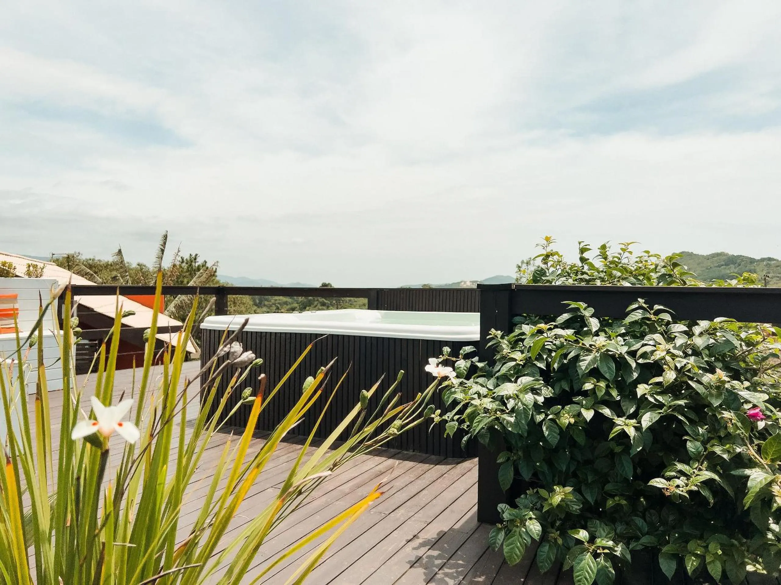 Balcony/Terrace in Pousada Solar dos Lírios - Praia do Rosa