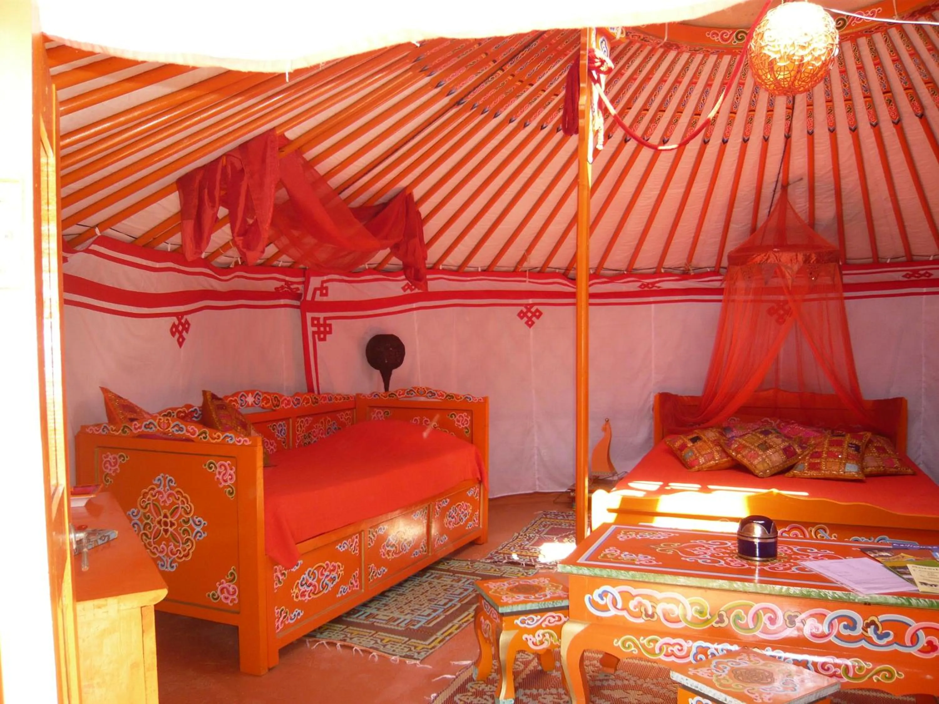 Bed in Au Soleil Mongol