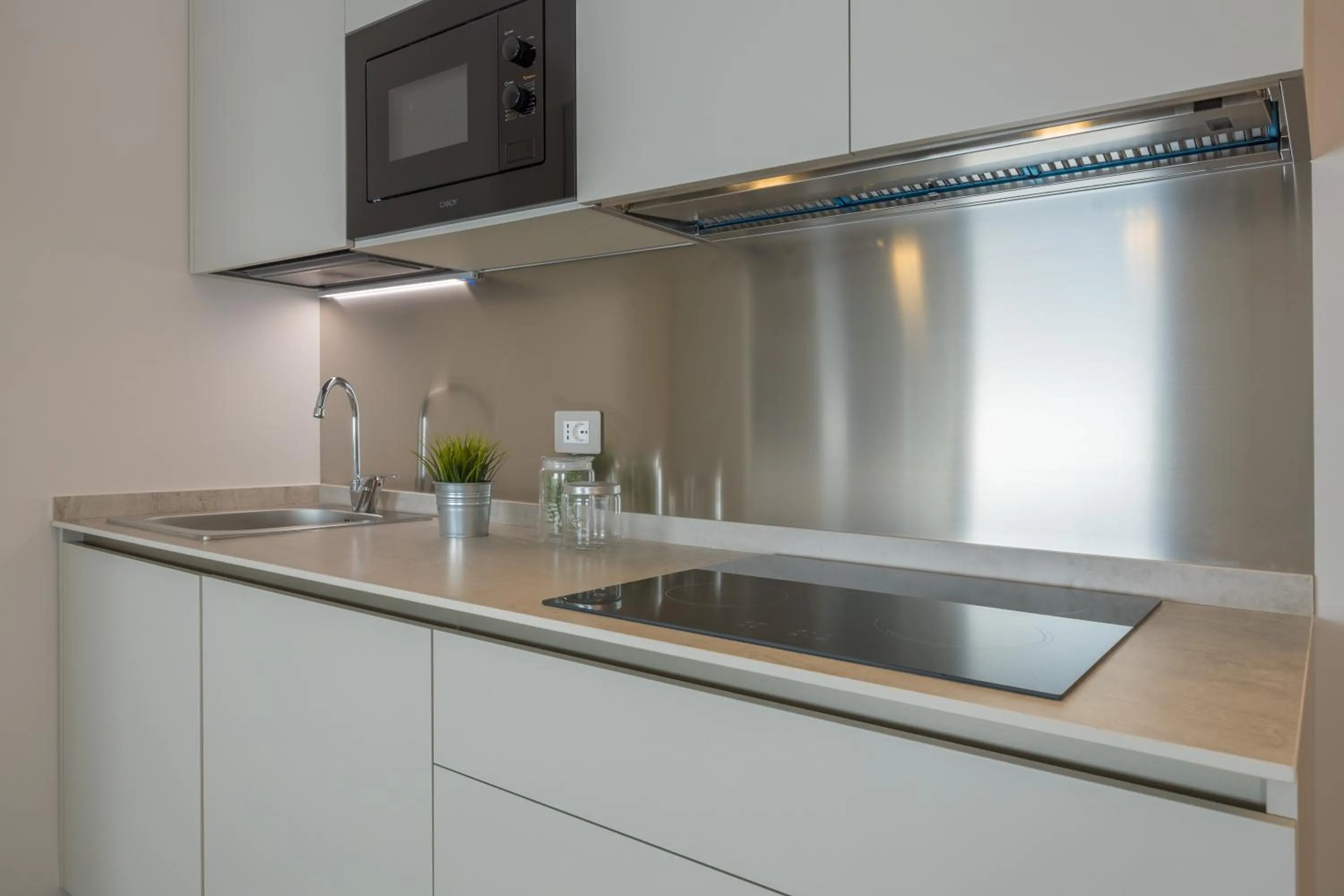 Kitchen or kitchenette in Residence Hotel Siloe