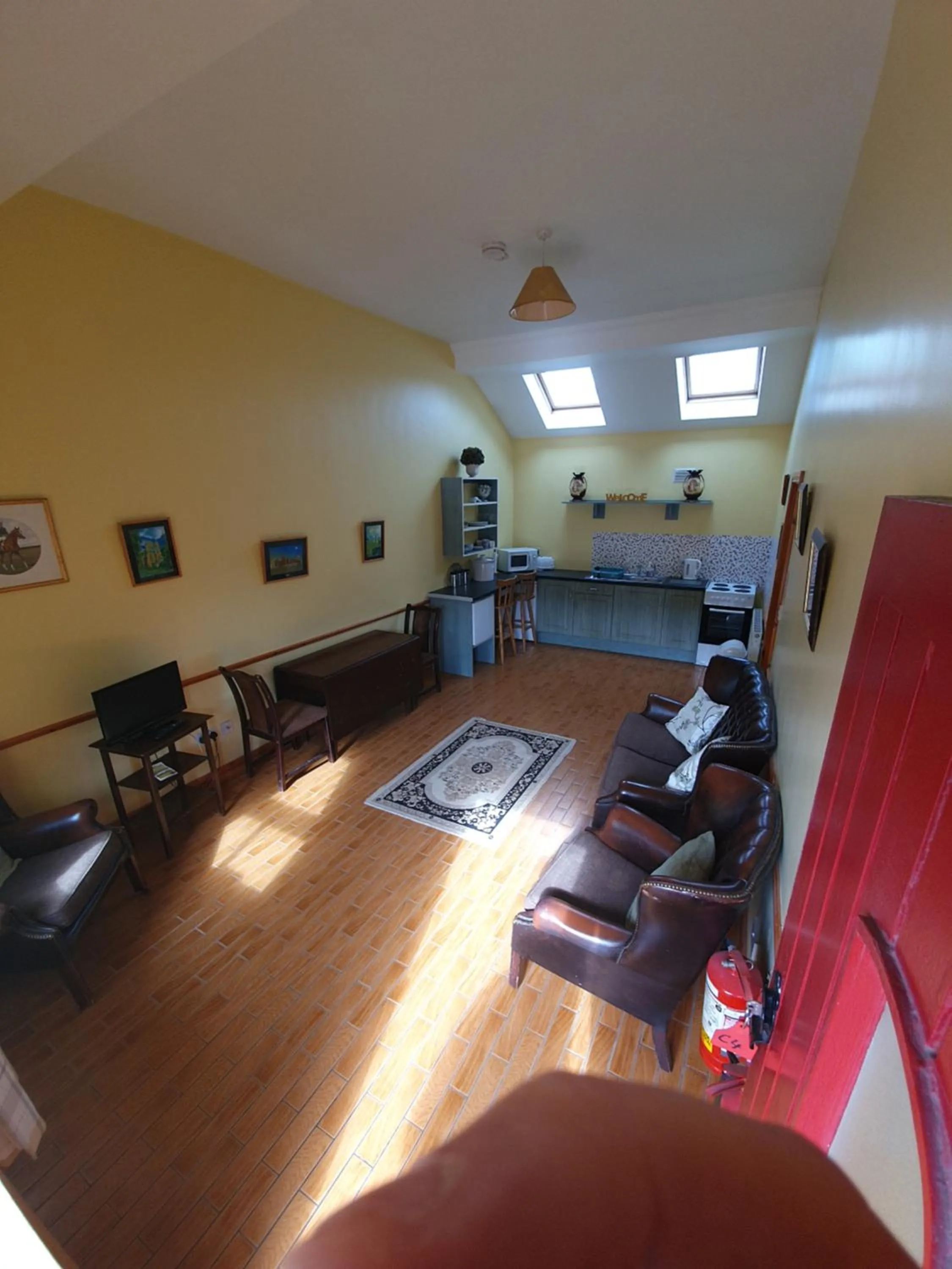 Living room in Slane Farm Hostel, Cottages and Camping