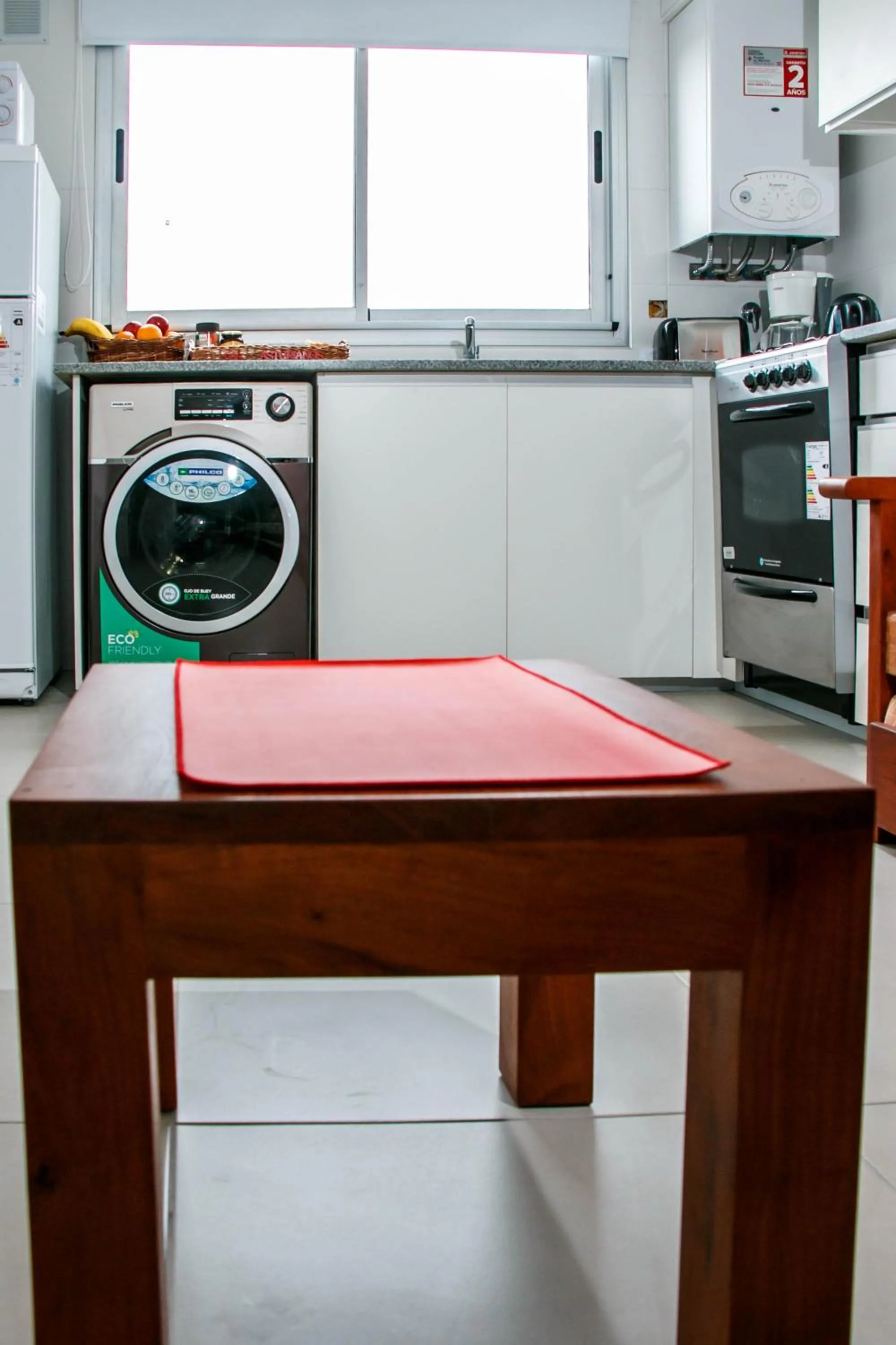 Kitchen or kitchenette in Los Asturianos APART amentos 1 y 2 Mar del Plata