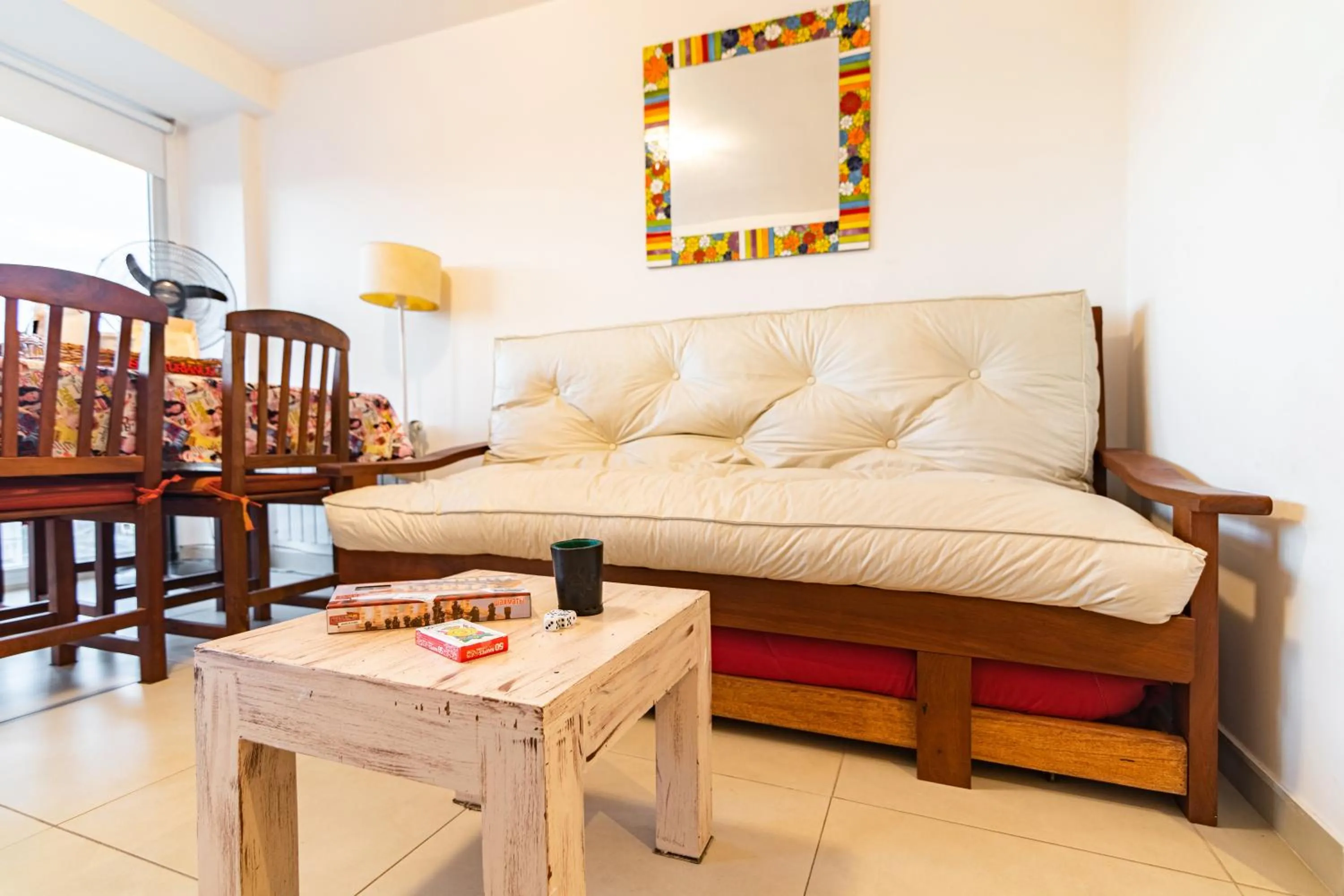 Living room, Bed in Los Asturianos APART amentos 1 y 2 Mar del Plata