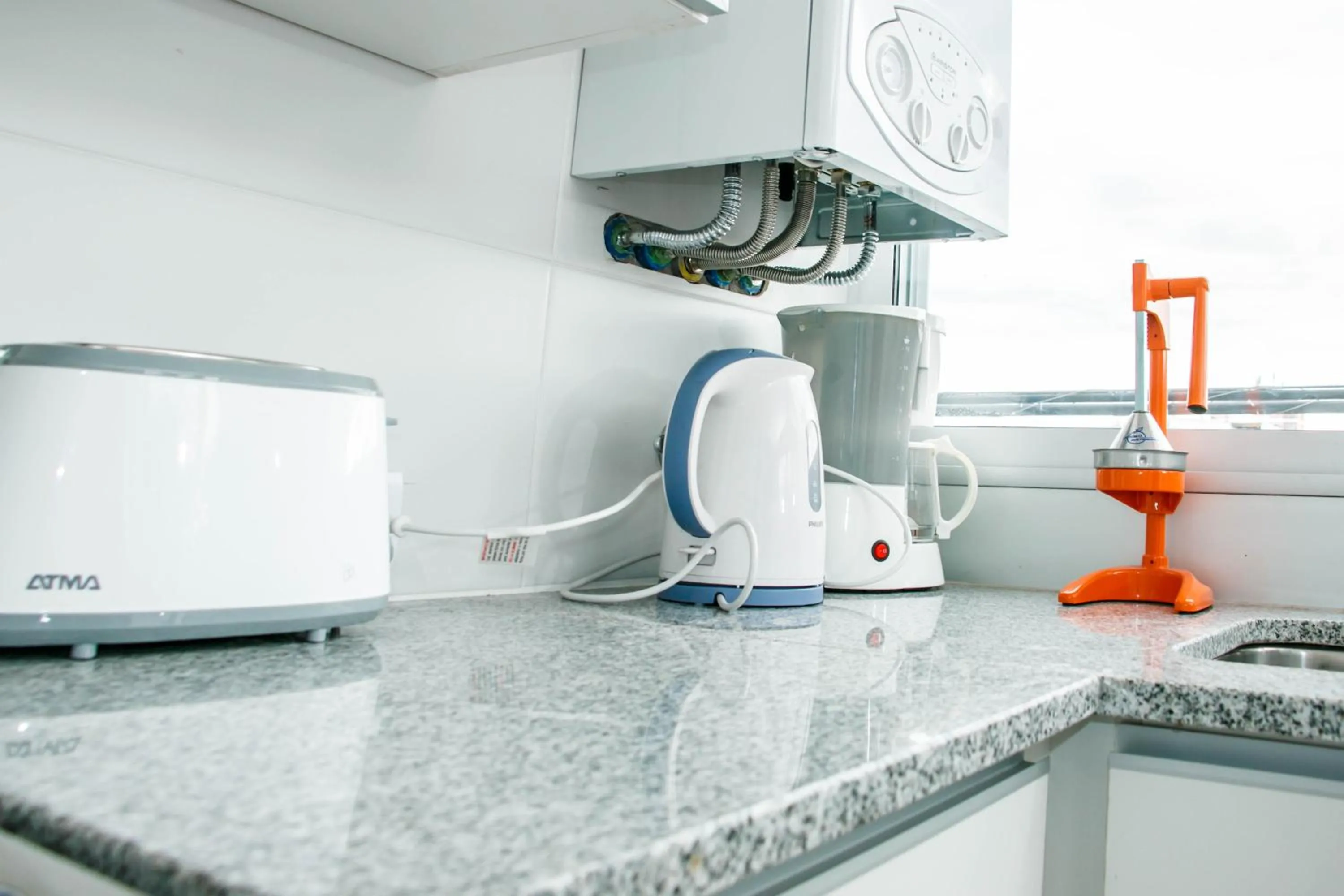 Communal kitchen in Los Asturianos APART amentos 1 y 2 Mar del Plata