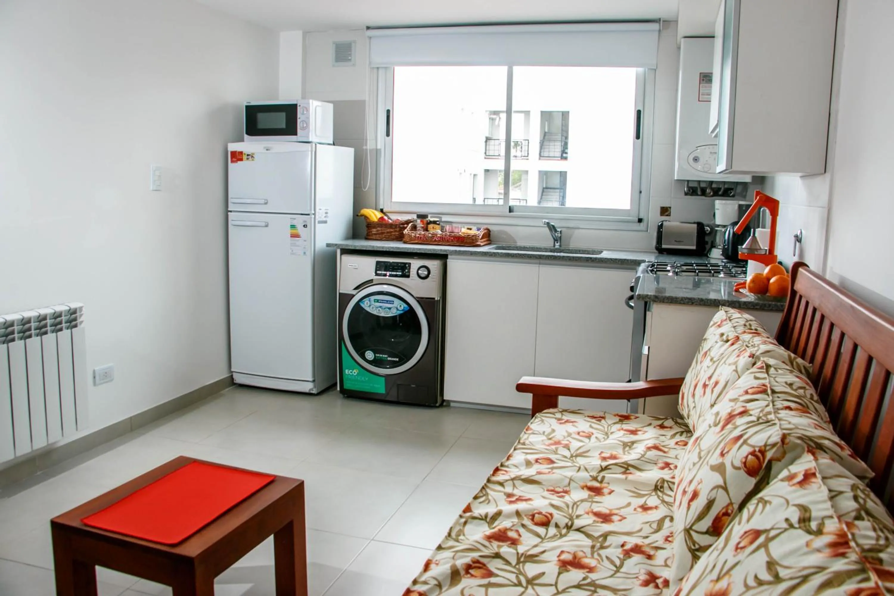 Communal kitchen in Los Asturianos APART amentos 1 y 2 Mar del Plata