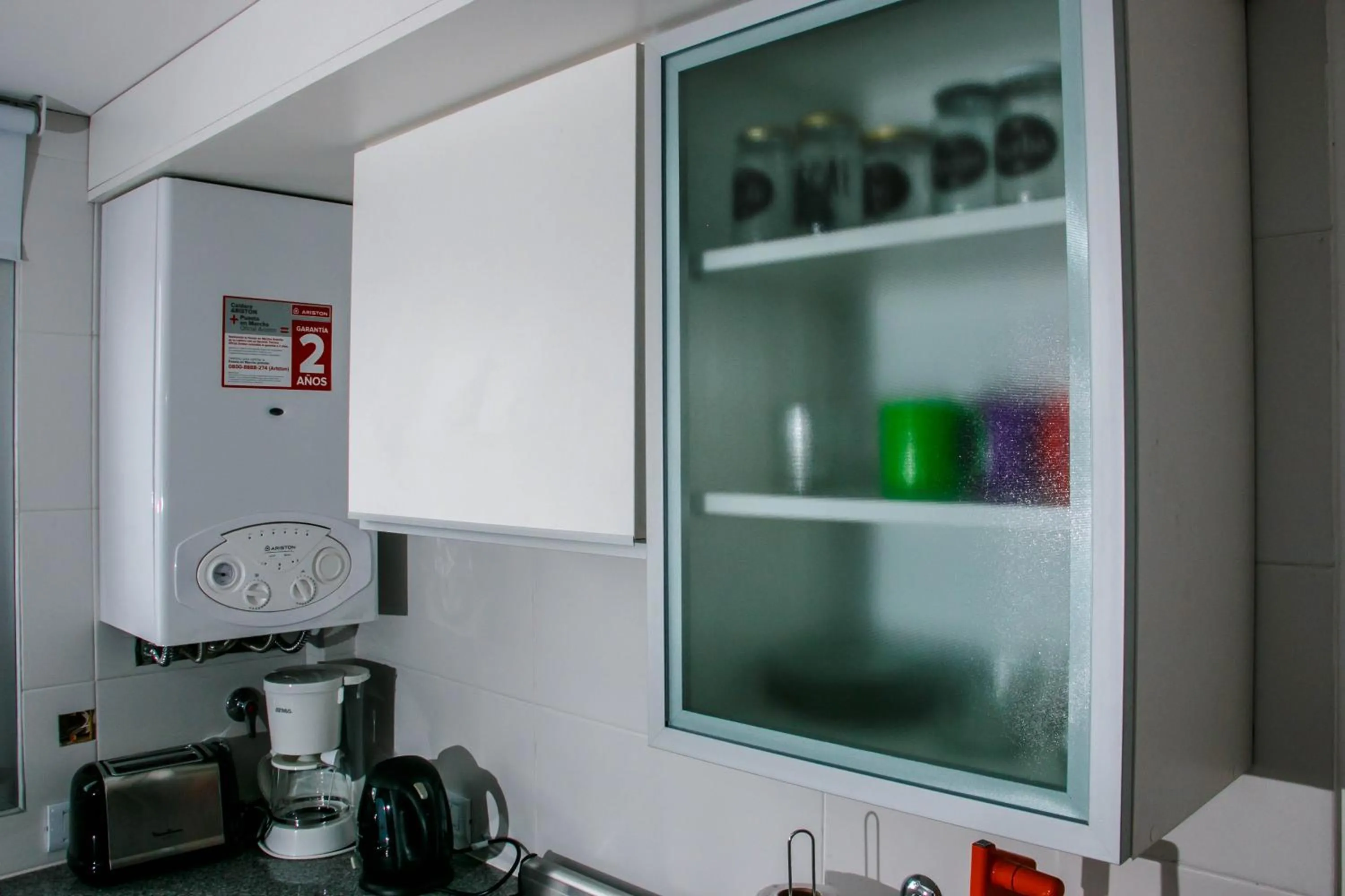 Kitchen or kitchenette in Los Asturianos APART amentos 1 y 2 Mar del Plata