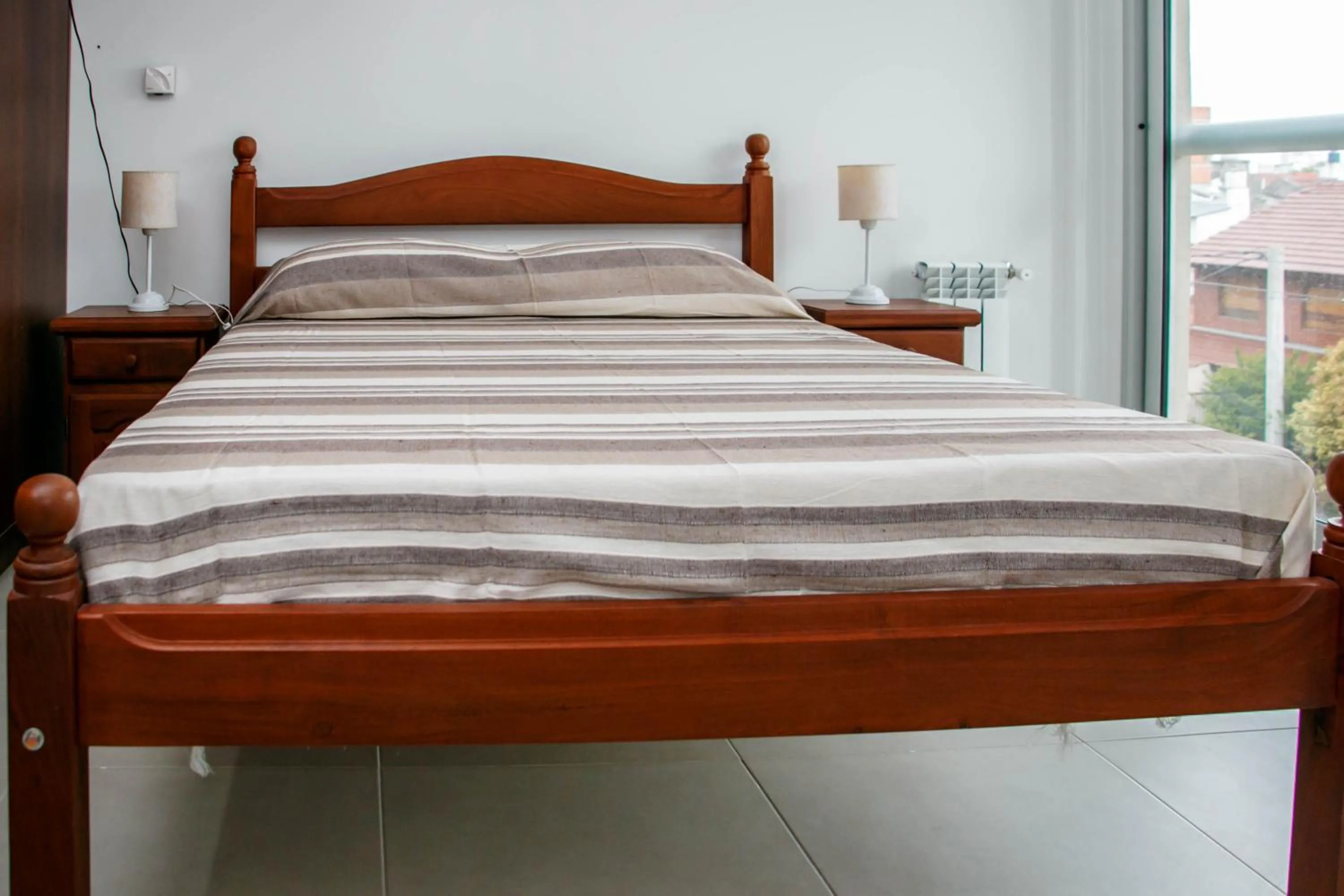 Decorative detail, Bed in Los Asturianos APART amentos 1 y 2 Mar del Plata