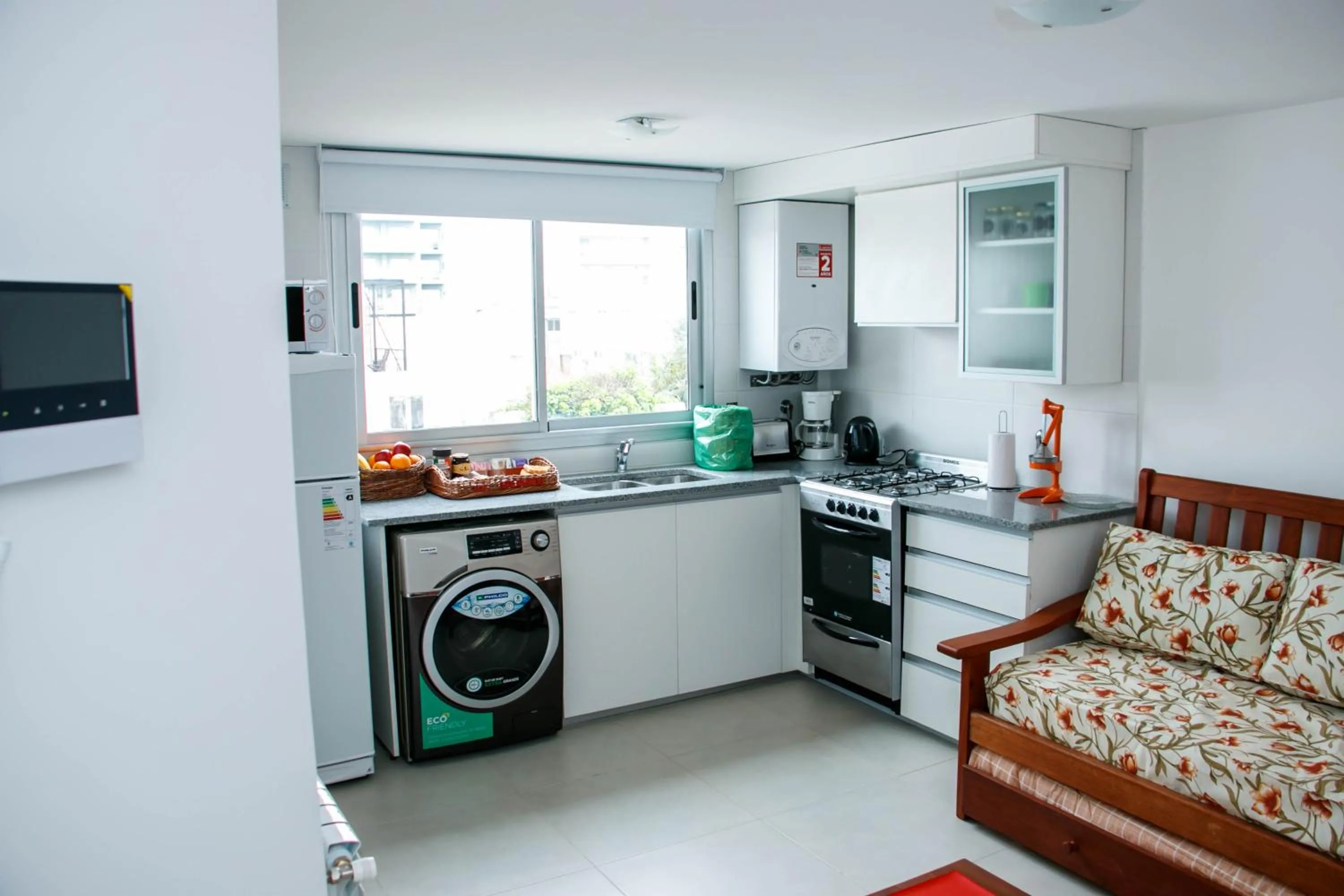 Communal kitchen in Los Asturianos APART amentos 1 y 2 Mar del Plata