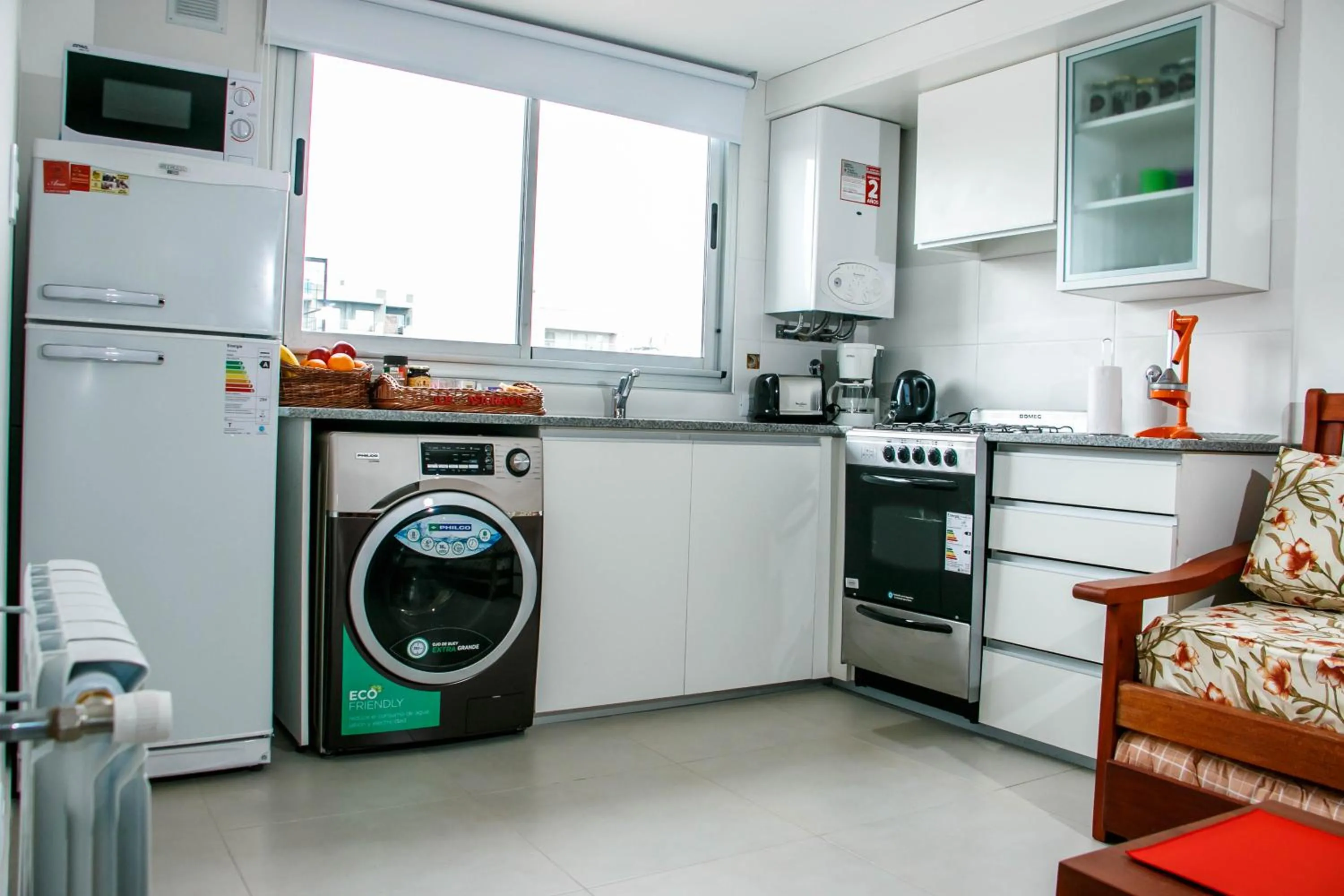 Communal kitchen in Los Asturianos APART amentos 1 y 2 Mar del Plata