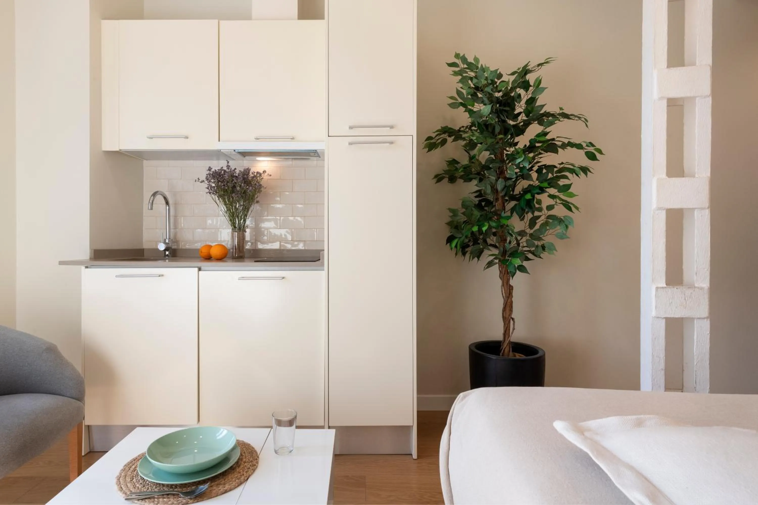 Kitchen or kitchenette in Ópera Apartments Alameda